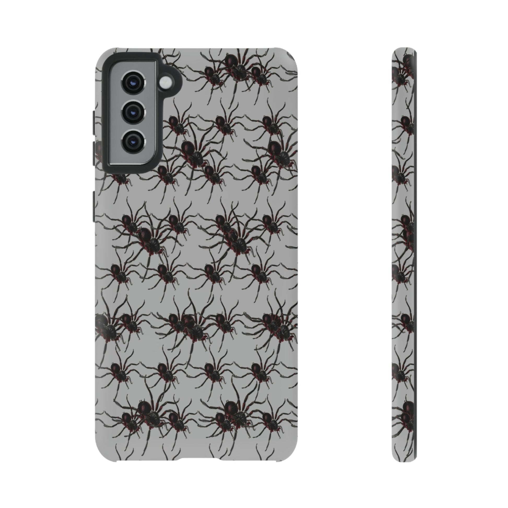 Phone Case-SPIDERS ON GRAY | Tough-Samsung Galaxy S21 Plus-Matte-PhoneCaseBoss-Phone-Best-Phone-Cases