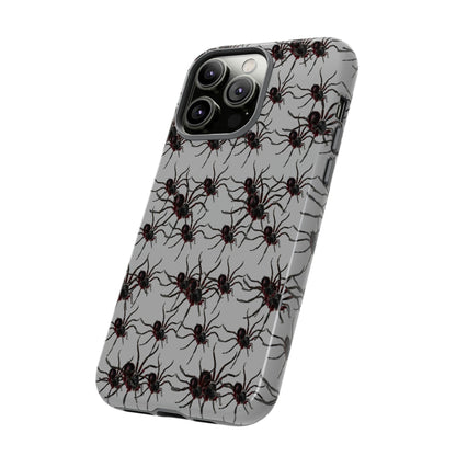 Phone Case-SPIDERS ON GRAY | Tough-PhoneCaseBoss-Phone-Best-Phone-Cases