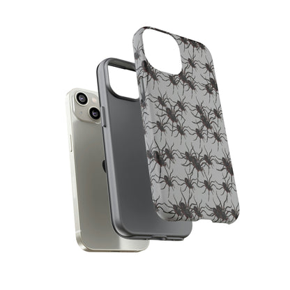 Phone Case-SPIDERS ON GRAY | Tough-PhoneCaseBoss-Phone-Best-Phone-Cases