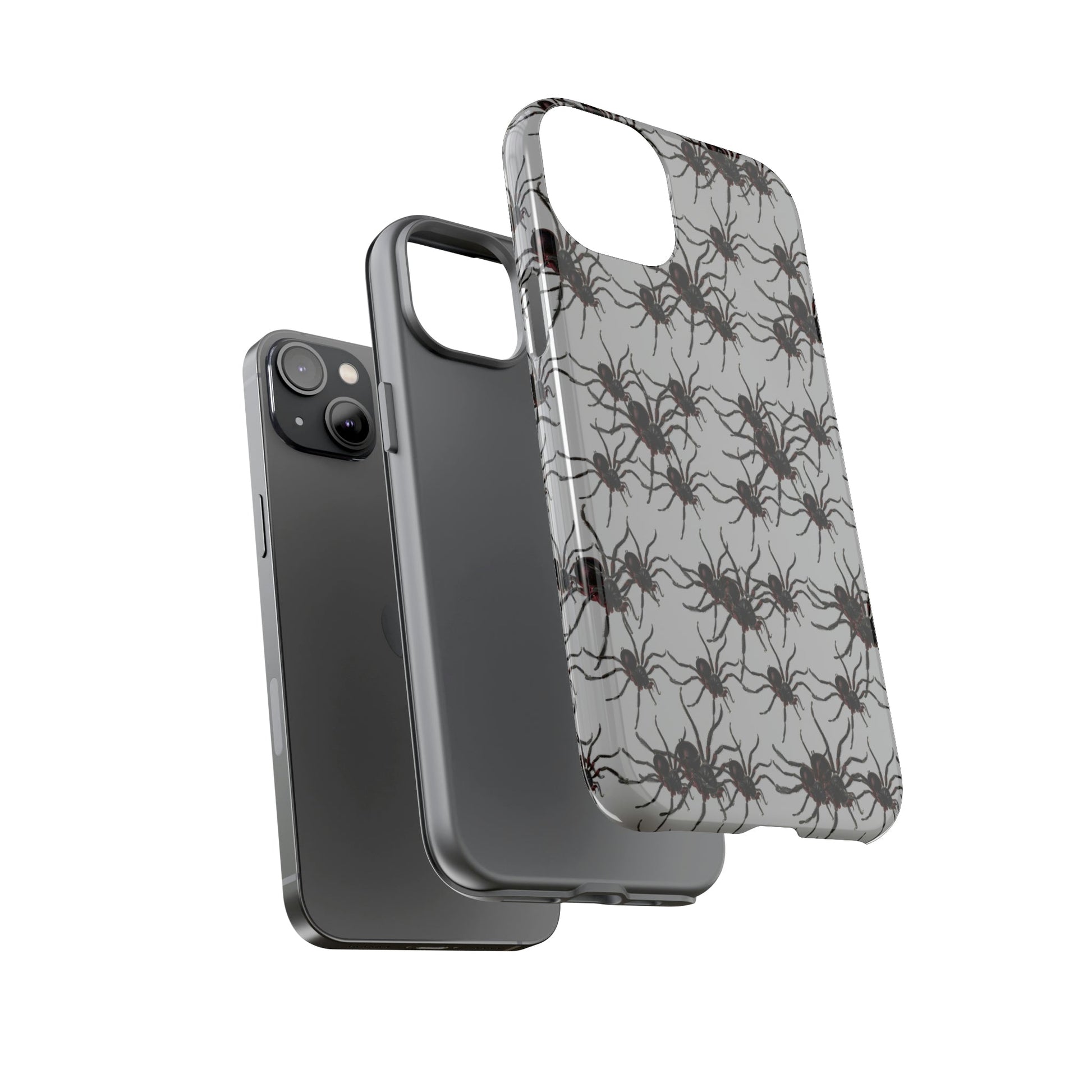 Phone Case-SPIDERS ON GRAY | Tough-PhoneCaseBoss-Phone-Best-Phone-Cases