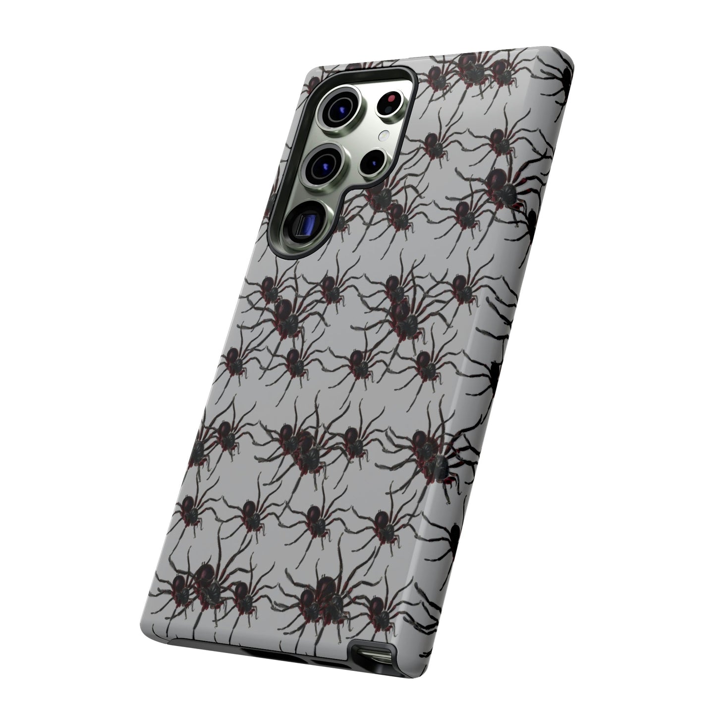 Phone Case-SPIDERS ON GRAY | Tough-PhoneCaseBoss-Phone-Best-Phone-Cases