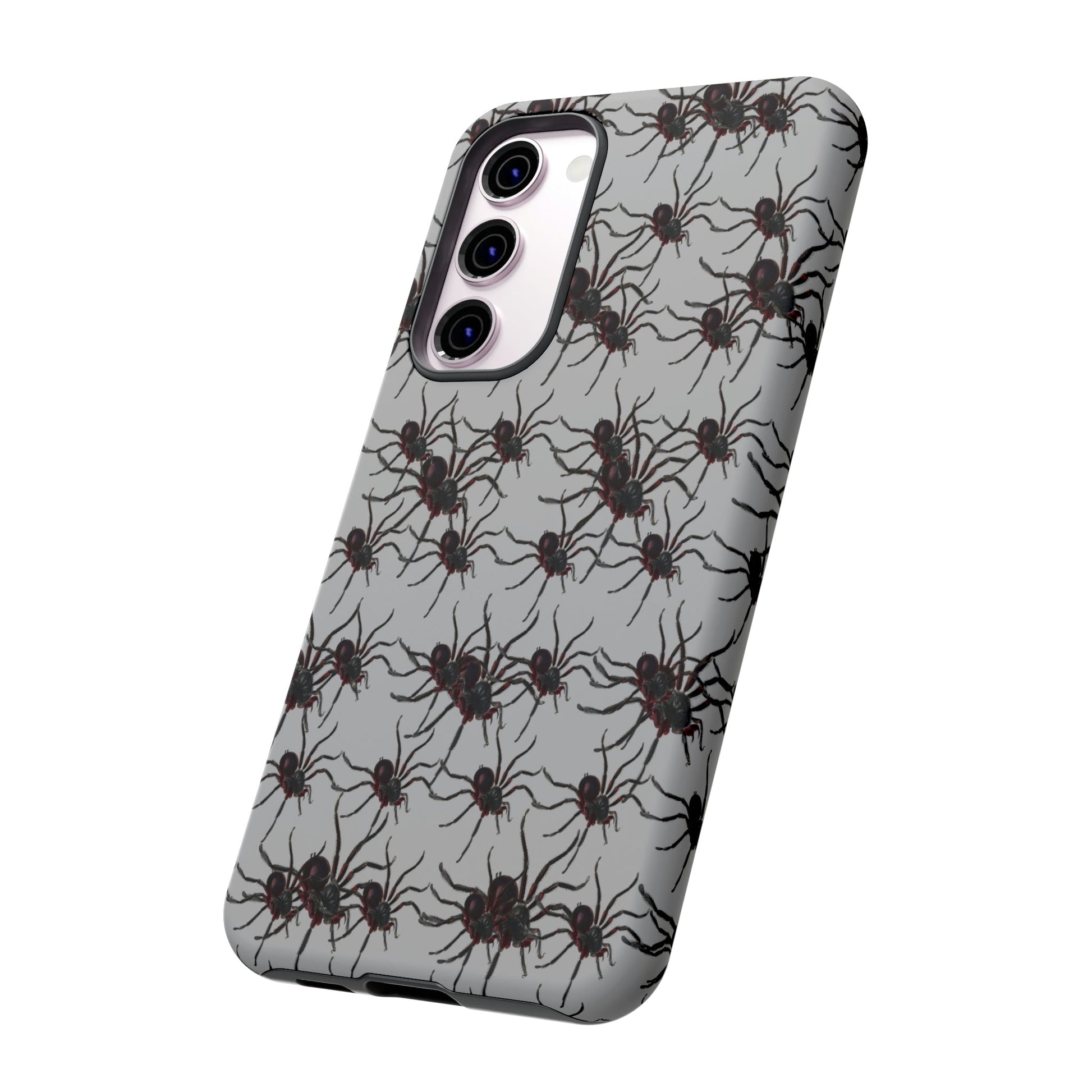 Phone Case-SPIDERS ON GRAY | Tough-PhoneCaseBoss-Phone-Best-Phone-Cases