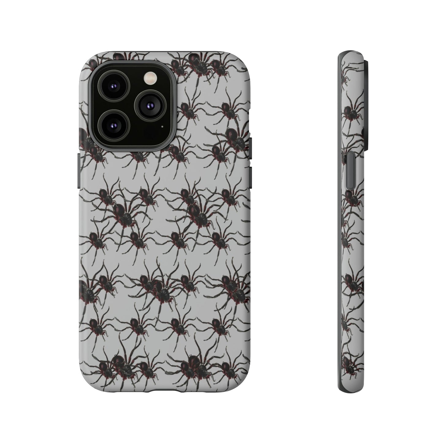 Phone Case-SPIDERS ON GRAY | Tough-iPhone 14 Pro Max-Matte-PhoneCaseBoss-Phone-Best-Phone-Cases