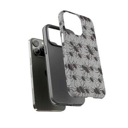 Phone Case-SPIDERS ON GRAY | Tough-PhoneCaseBoss-Phone-Best-Phone-Cases