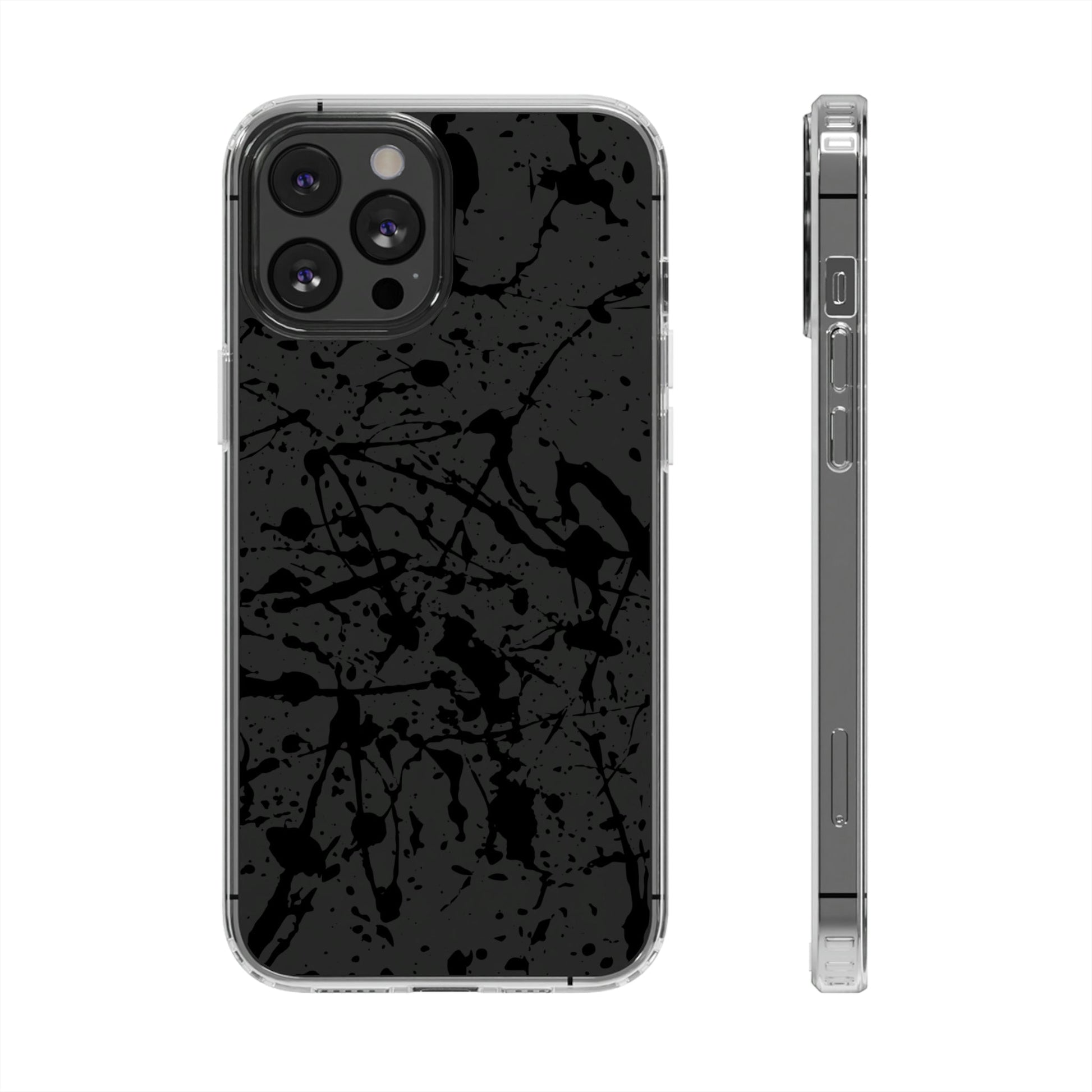 Phone Case-SPLATTER | Clear-iPhone 12 Pro Max-Without gift packaging-PhoneCaseBoss-Phone-Best-Phone-Cases
