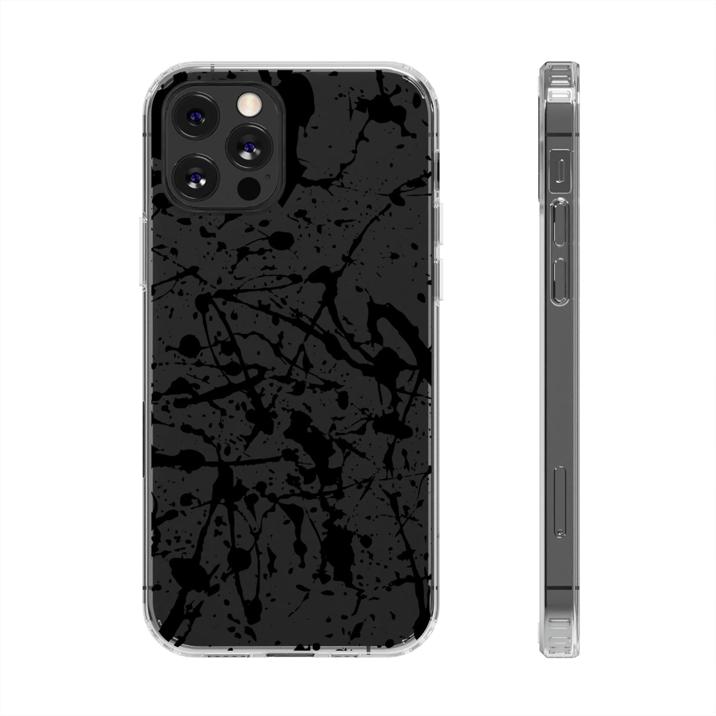 Phone Case-SPLATTER | Clear-iPhone 12 Pro-Without gift packaging-PhoneCaseBoss-Phone-Best-Phone-Cases