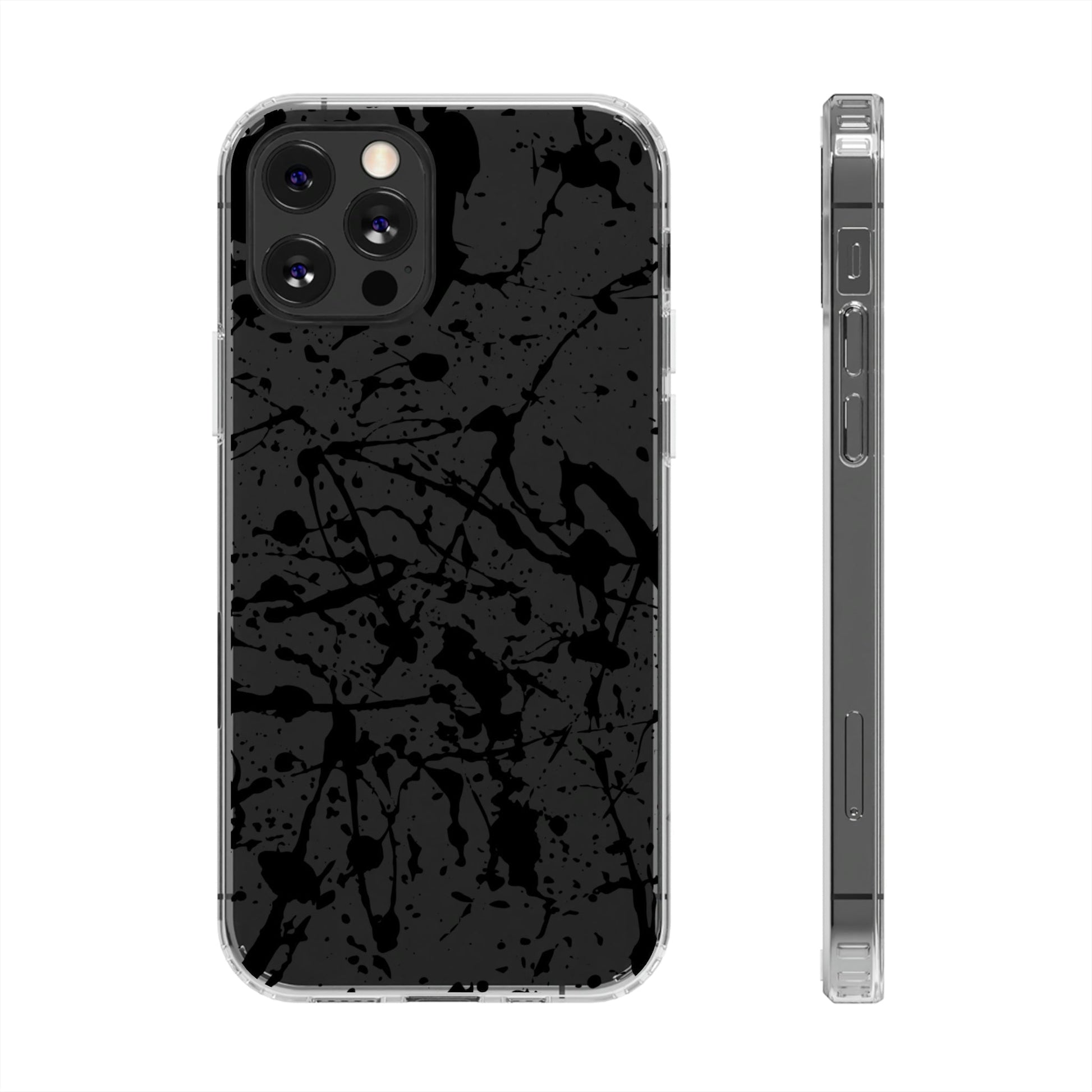 Phone Case-SPLATTER | Clear-iPhone 12 Pro-Without gift packaging-PhoneCaseBoss-Phone-Best-Phone-Cases