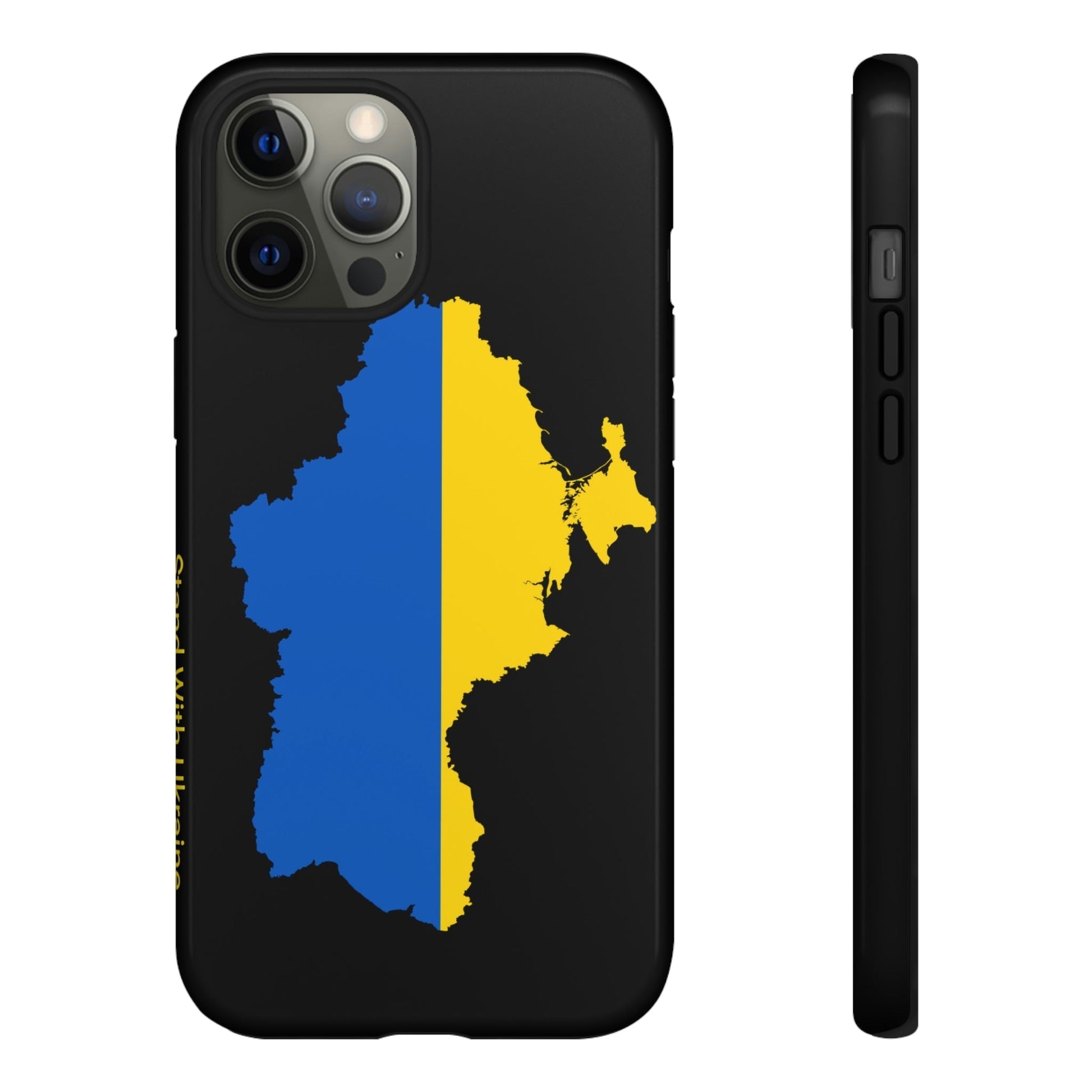 Phone Case-STAND WITH UKRAINE | Tough-iPhone 12 Pro Max-Glossy-PhoneCaseBoss-Phone-Best-Phone-Cases