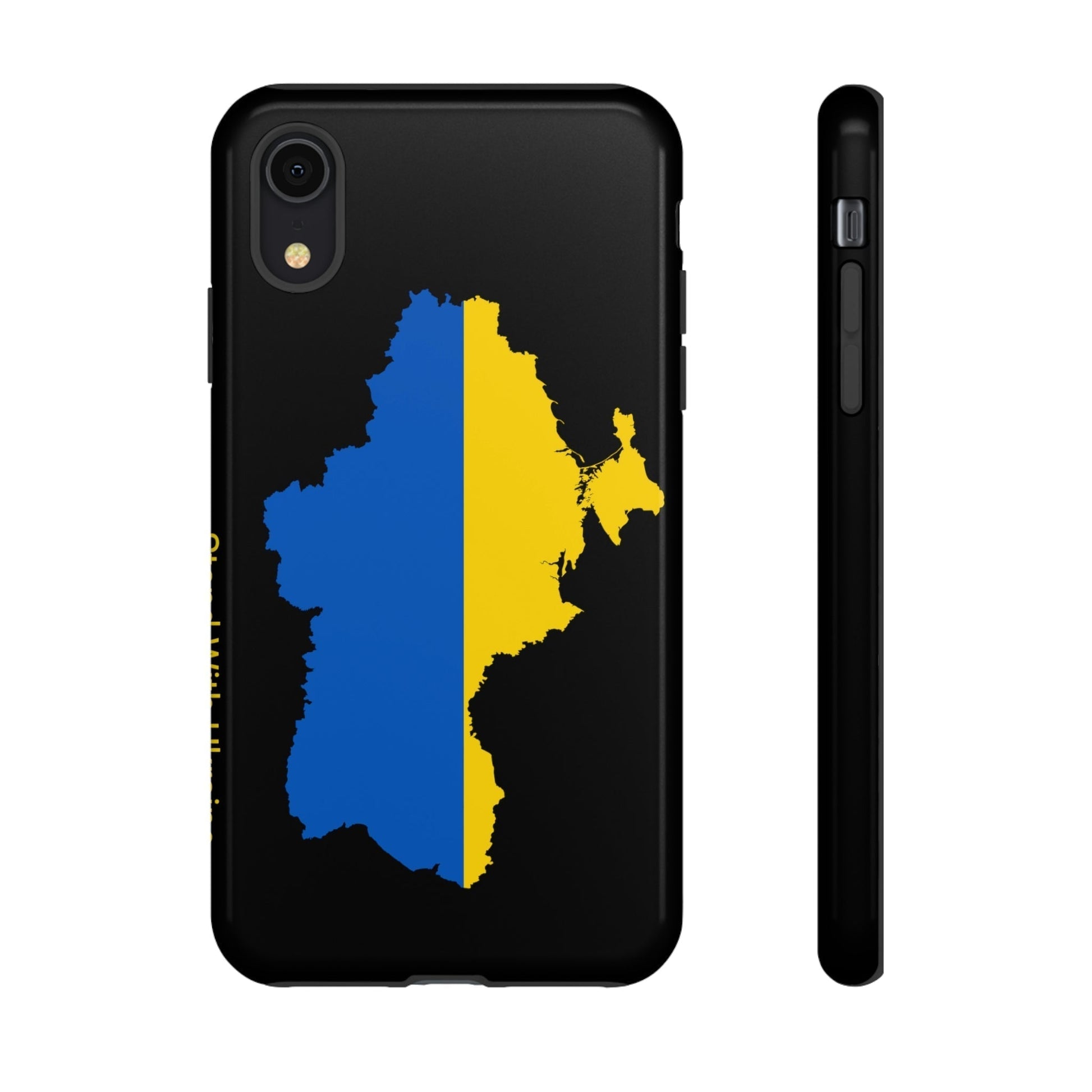 Phone Case-STAND WITH UKRAINE | Tough-iPhone XR-Glossy-PhoneCaseBoss-Phone-Best-Phone-Cases