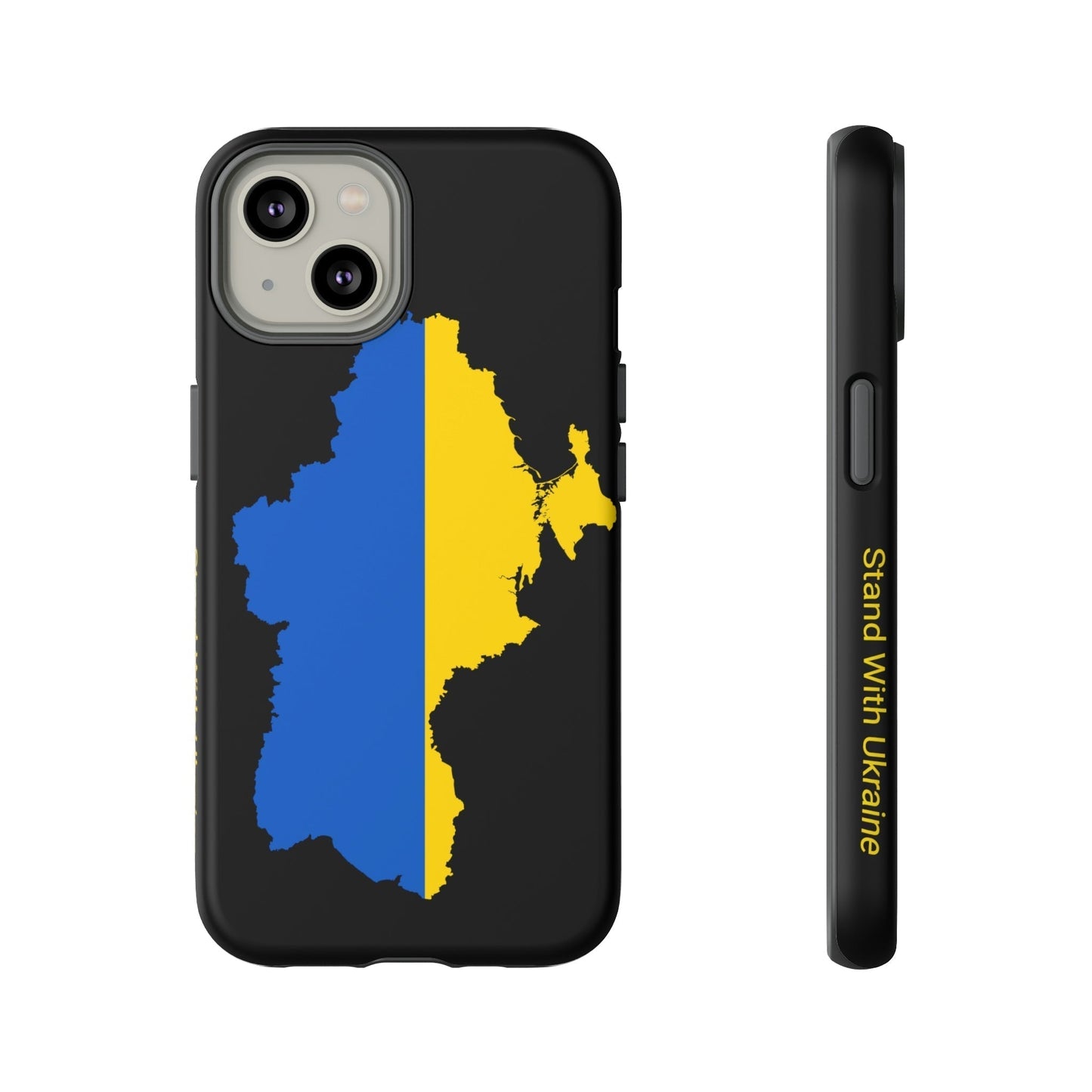 Phone Case-STAND WITH UKRAINE | Tough-iPhone 14-Matte-PhoneCaseBoss-Phone-Best-Phone-Cases