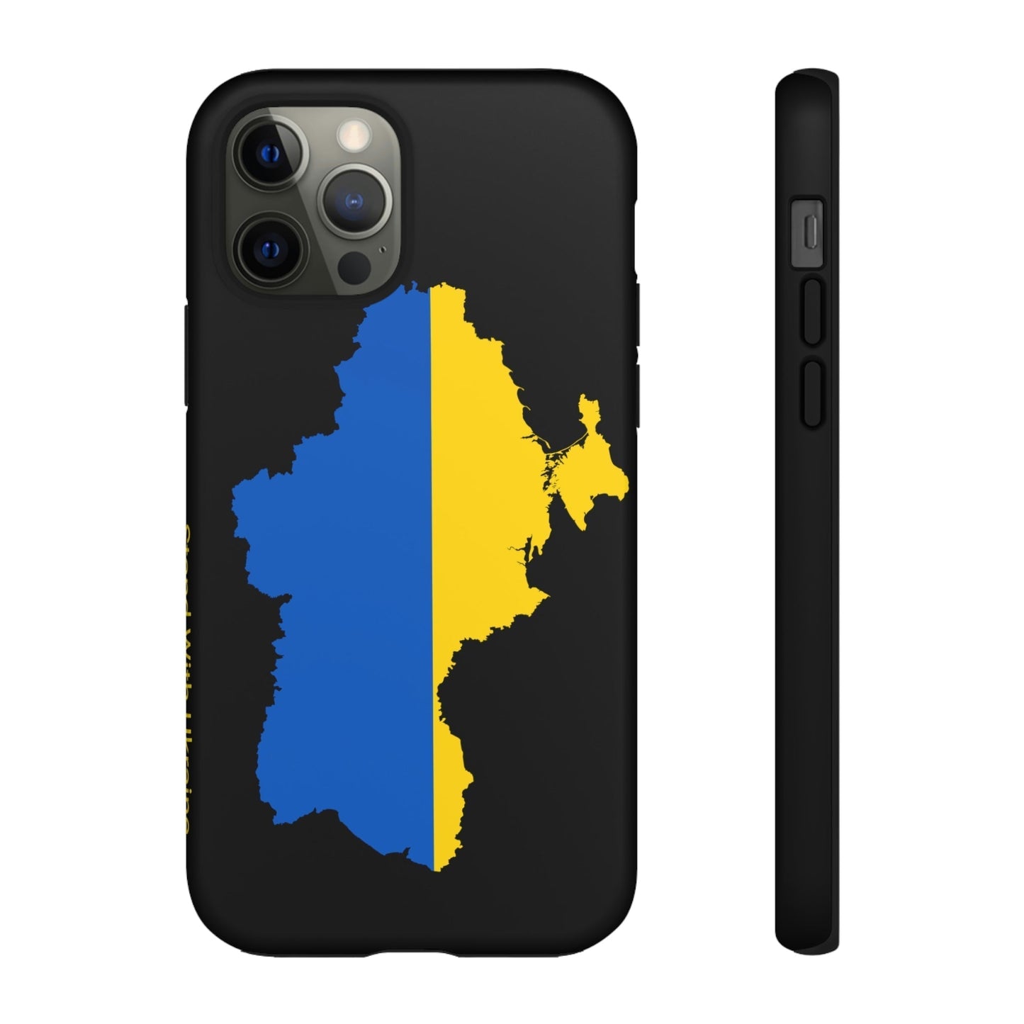 Phone Case-STAND WITH UKRAINE | Tough-iPhone 12 Pro-Matte-PhoneCaseBoss-Phone-Best-Phone-Cases