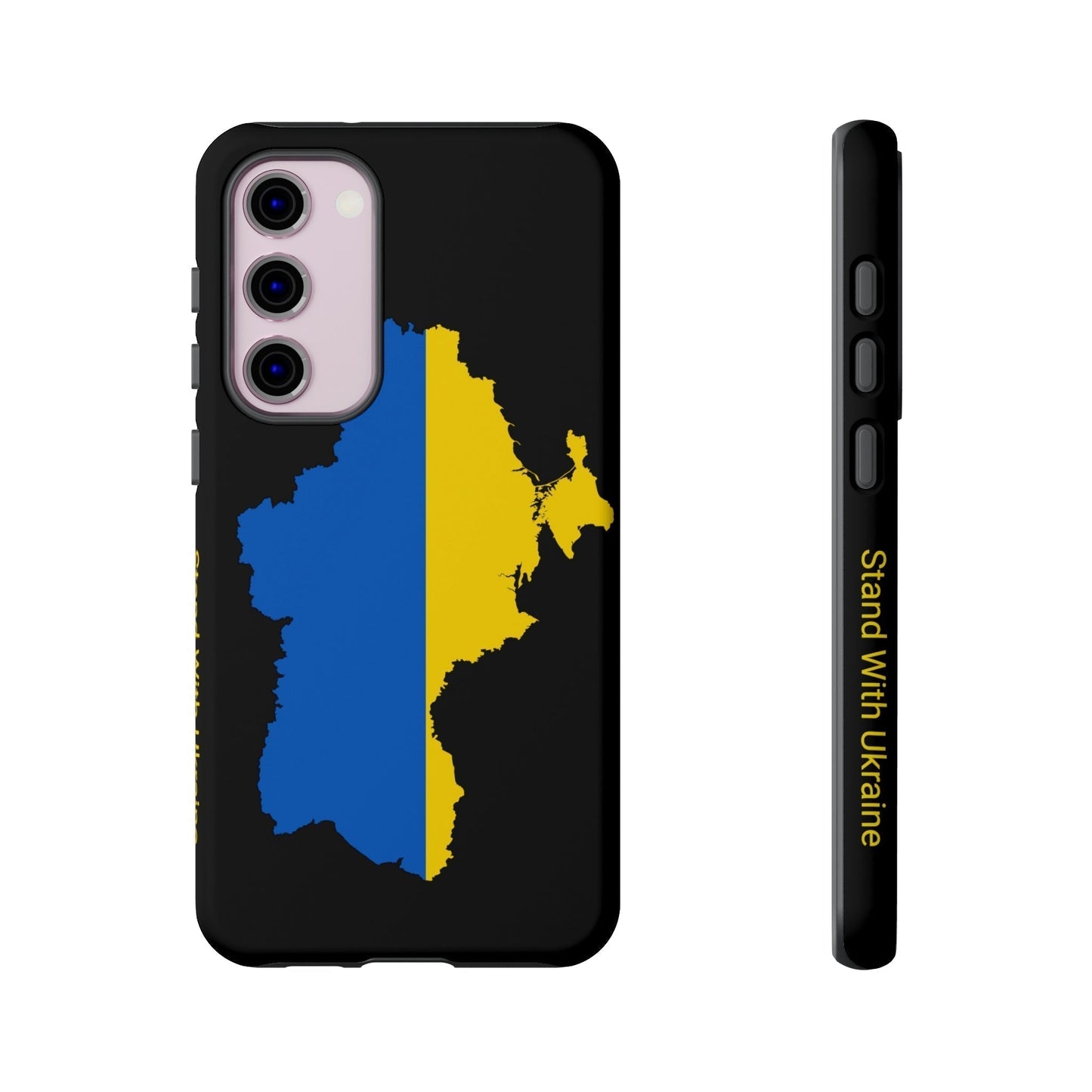 Phone Case-STAND WITH UKRAINE | Tough-Samsung Galaxy S23 Plus-Matte-PhoneCaseBoss-Phone-Best-Phone-Cases