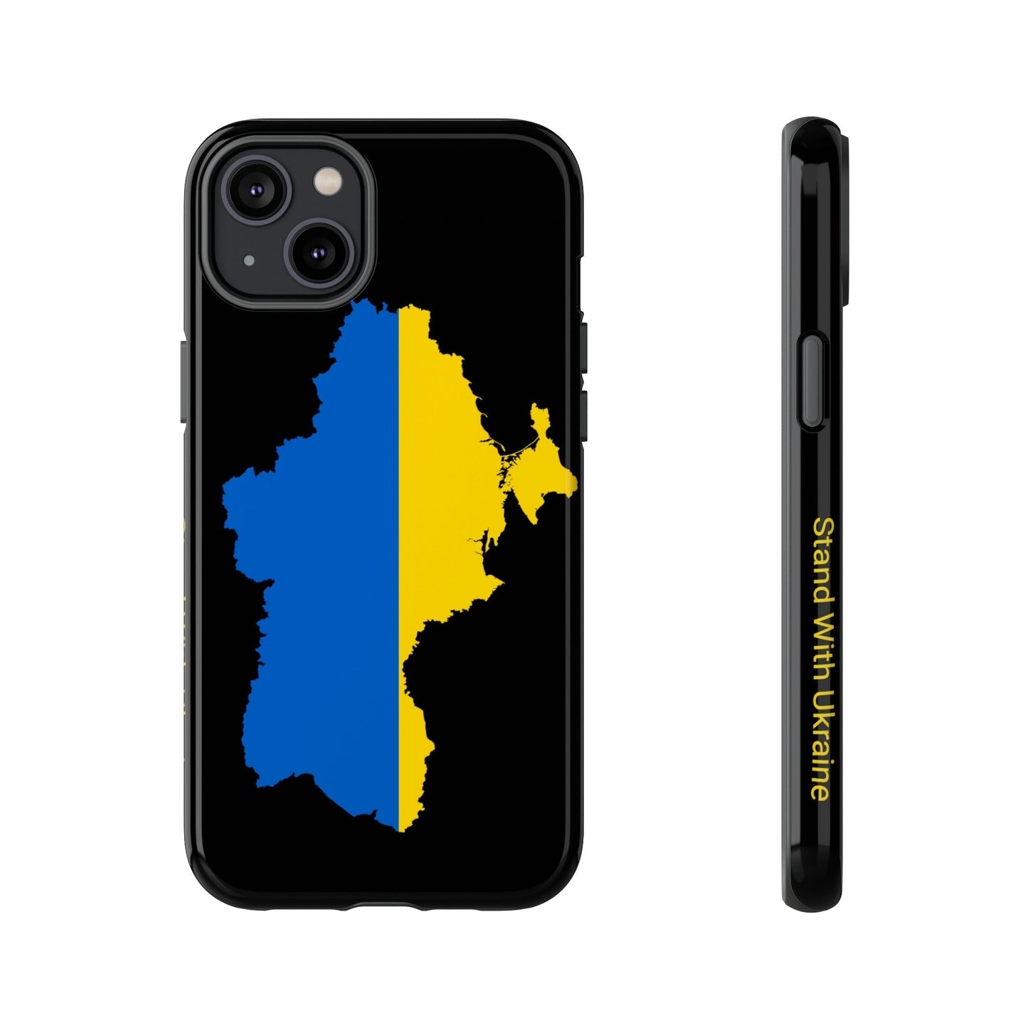 Phone Case-STAND WITH UKRAINE | Tough-iPhone 14 Plus-Glossy-PhoneCaseBoss-Phone-Best-Phone-Cases