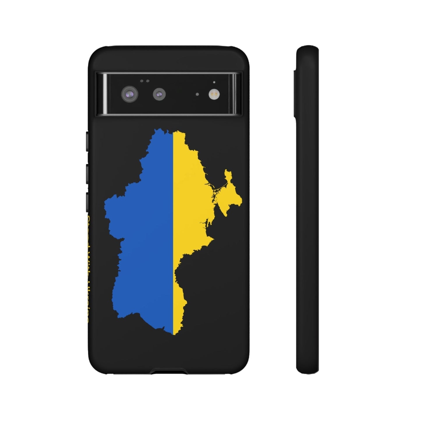 Phone Case-STAND WITH UKRAINE | Tough-Google Pixel 6-Matte-PhoneCaseBoss-Phone-Best-Phone-Cases