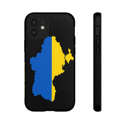 Phone Case-STAND WITH UKRAINE | Tough-iPhone 12 Mini-Matte-PhoneCaseBoss-Phone-Best-Phone-Cases