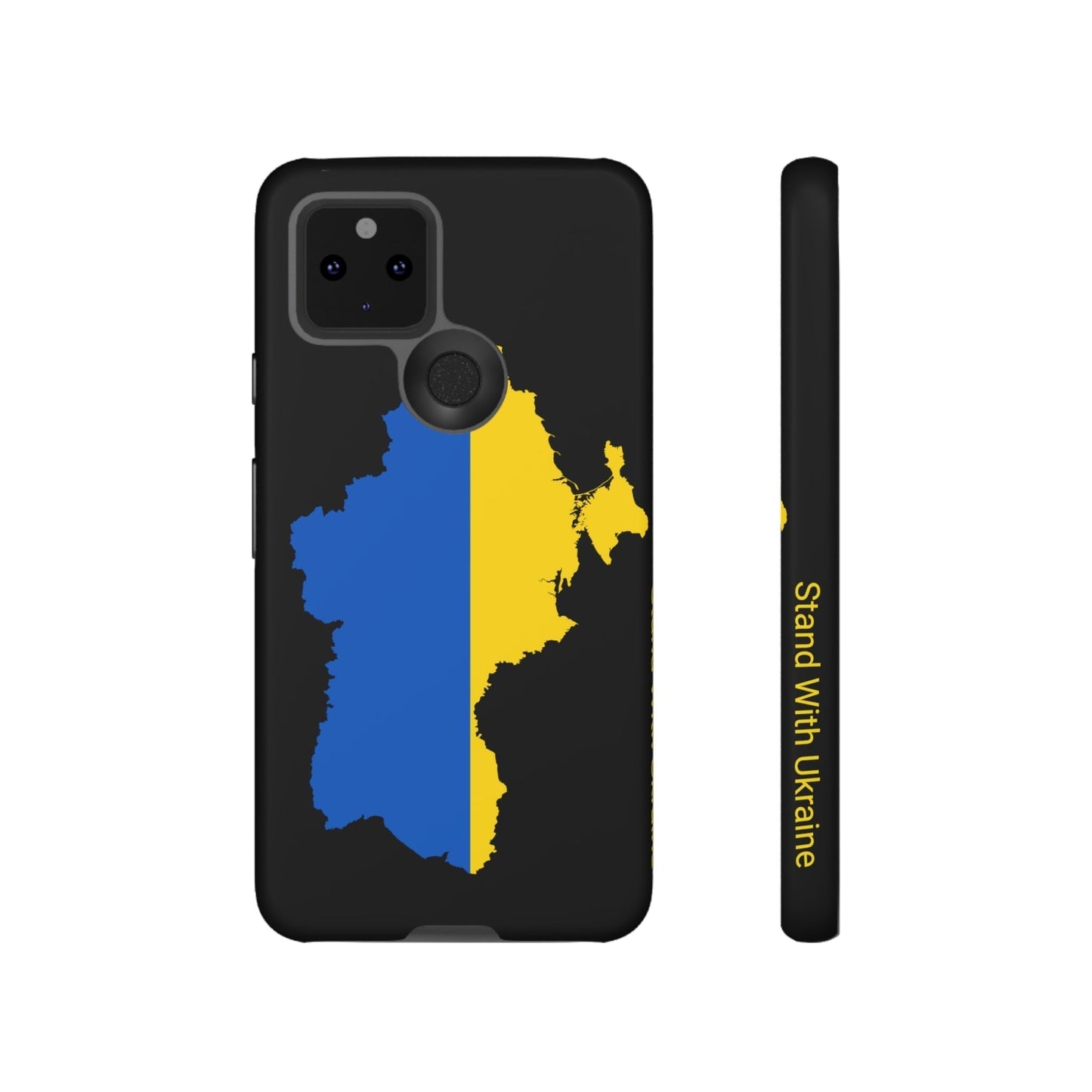 Phone Case-STAND WITH UKRAINE | Tough-Google Pixel 5 5G-Matte-PhoneCaseBoss-Phone-Best-Phone-Cases