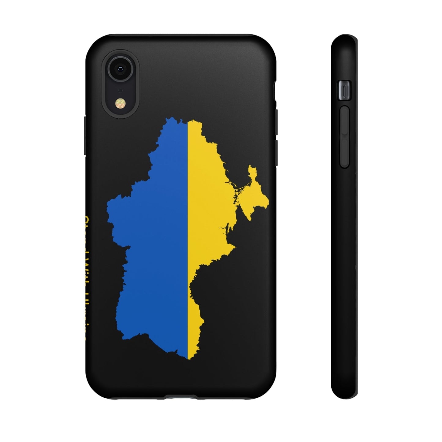 Phone Case-STAND WITH UKRAINE | Tough-iPhone XR-Matte-PhoneCaseBoss-Phone-Best-Phone-Cases