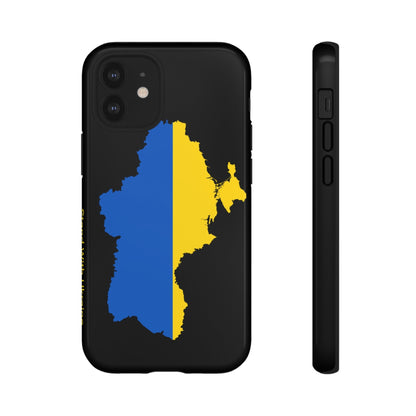 Phone Case-STAND WITH UKRAINE | Tough-iPhone 12 Mini-Glossy-PhoneCaseBoss-Phone-Best-Phone-Cases