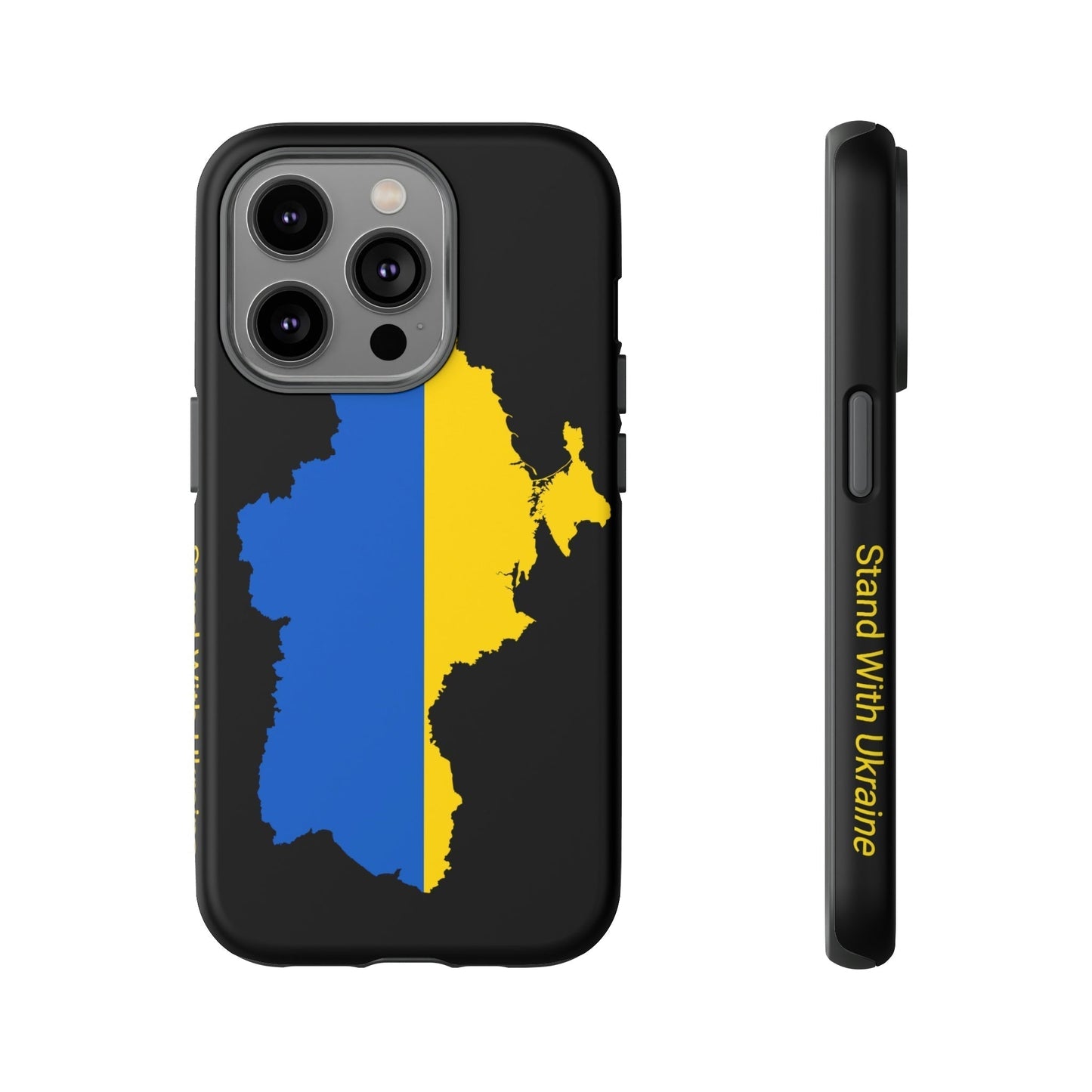 Phone Case-STAND WITH UKRAINE | Tough-iPhone 14 Pro-Matte-PhoneCaseBoss-Phone-Best-Phone-Cases