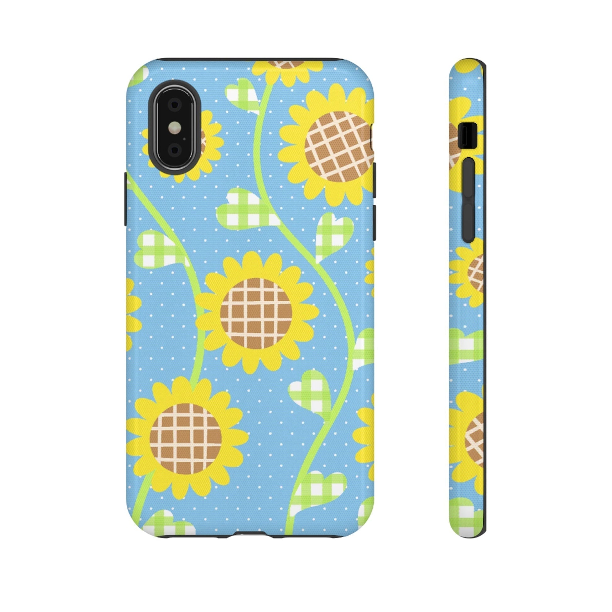 Phone Case-SUNFLOWERS | Tough-iPhone XS-Glossy-PhoneCaseBoss-Phone-Best-Phone-Cases