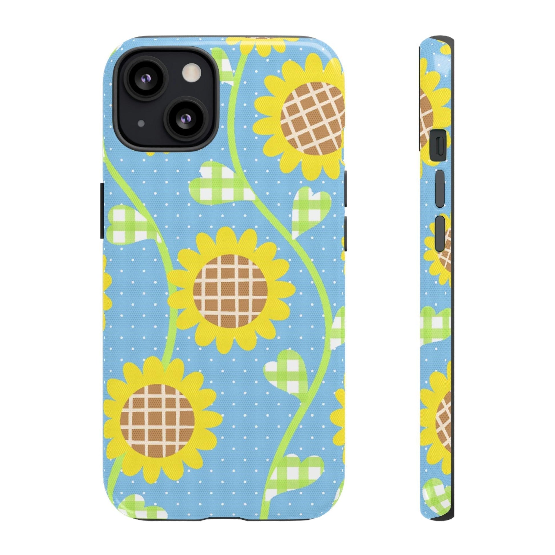 Phone Case-SUNFLOWERS | Tough-iPhone 13-Glossy-PhoneCaseBoss-Phone-Best-Phone-Cases