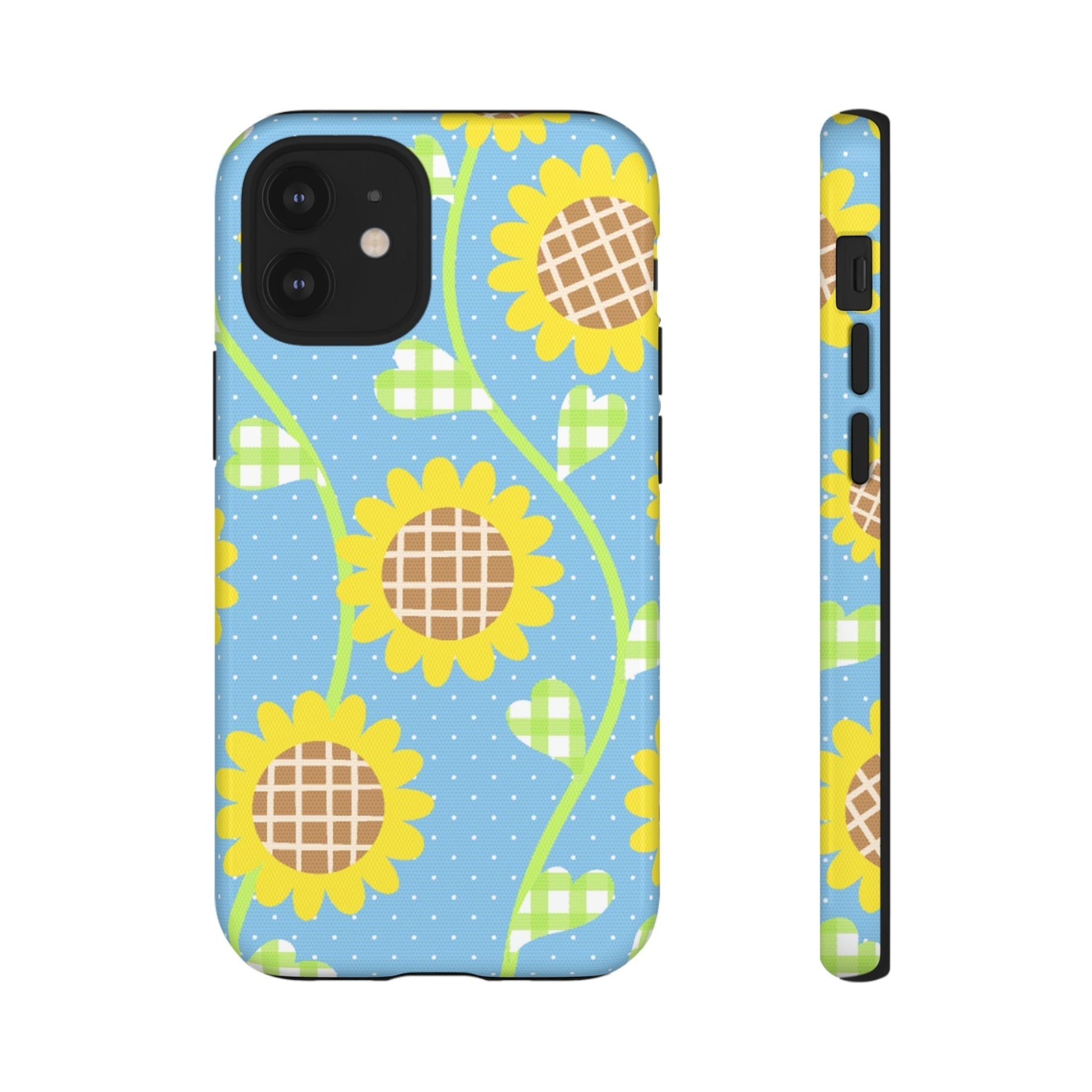 Phone Case-SUNFLOWERS | Tough-iPhone 12 Mini-Glossy-PhoneCaseBoss-Phone-Best-Phone-Cases