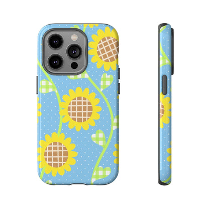 Phone Case-SUNFLOWERS | Tough-iPhone 14 Pro-Glossy-PhoneCaseBoss-Phone-Best-Phone-Cases