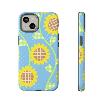 Phone Case-SUNFLOWERS | Tough-iPhone 14-Glossy-PhoneCaseBoss-Phone-Best-Phone-Cases