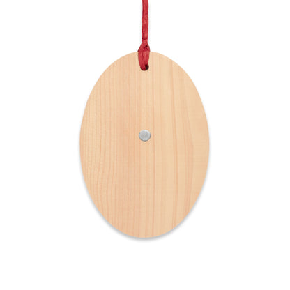 Strike First, Strike Hard, No Mercy - Magnetic Oval Wooden Ornaments-Home Decor-Printify-Oval-One Size-Accessories, Art & Wall Decor, Christmas, Decor, Home & Living, Magnets, Ornaments, Seasonal Decorations, Valentine's Day promotion, Wooden-PhoneCaseBoss.com