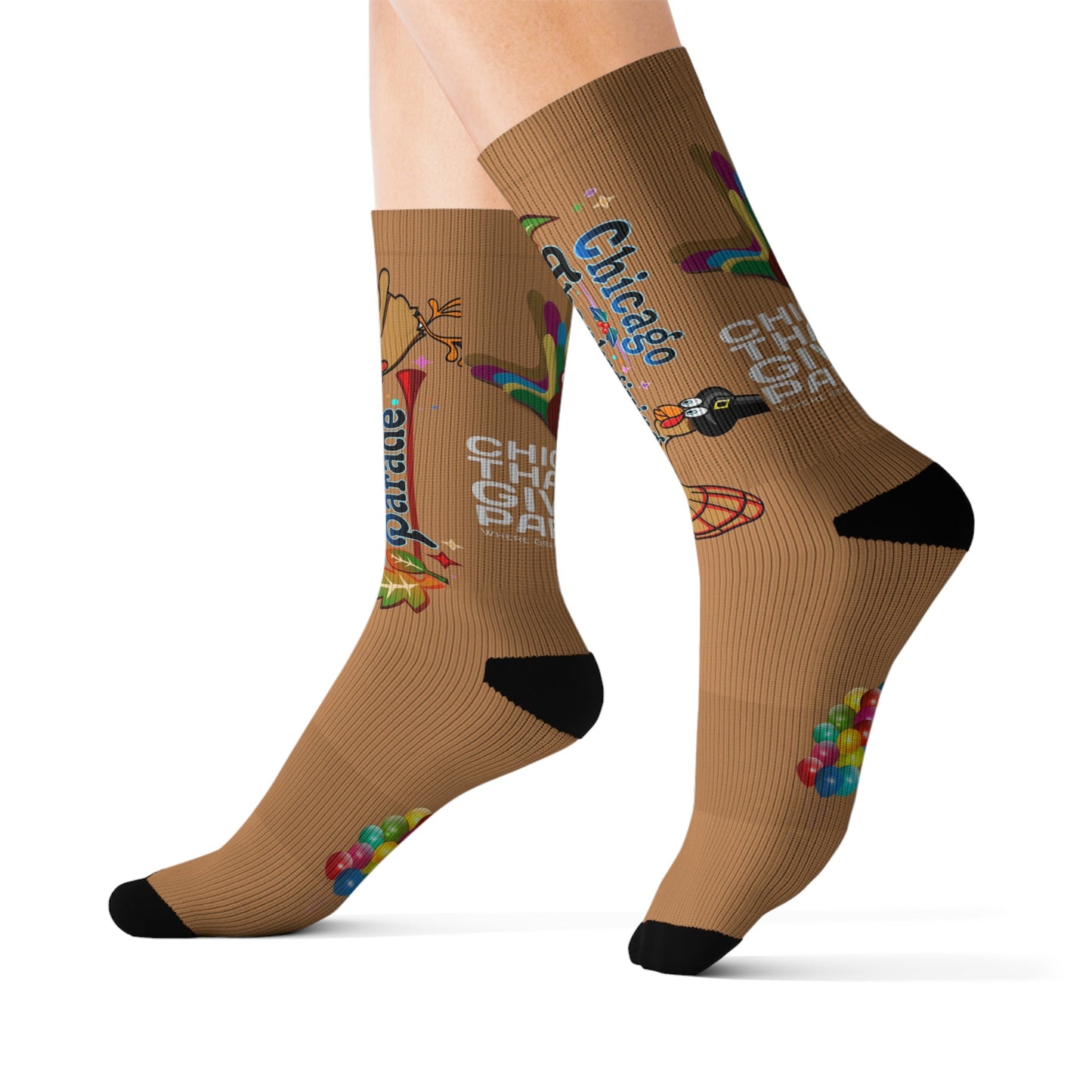 Sublimation Socks - Chicago Thanksgiving Parade