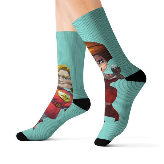 Sublimation Socks - MyVegas-All Over Prints-Printify-L-Accessories, All Over Print, Socks, Sublimation-PhoneCaseBoss.com