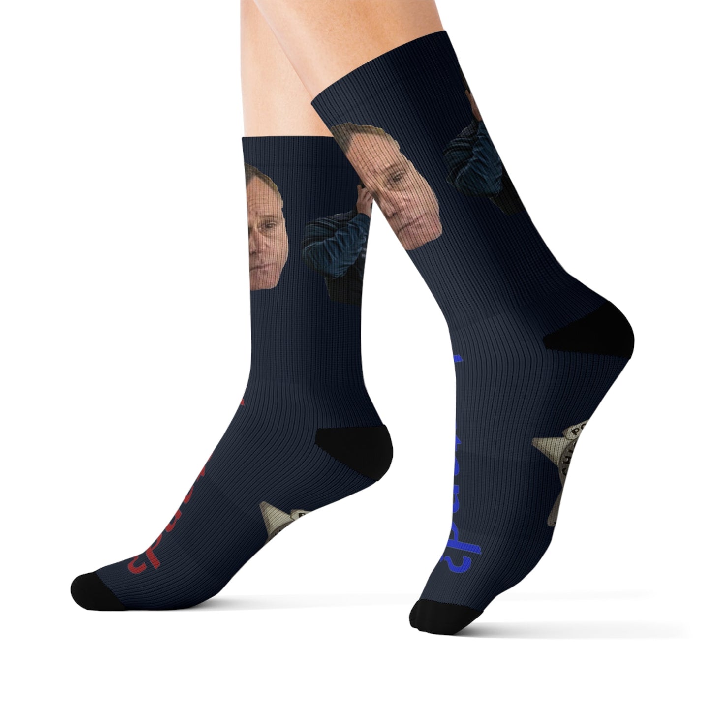 Sublimation Socks - "Y'understand?" Chicago P.D.-All Over Prints-Printify-L-Accessories, All Over Print, Socks, Sublimation-PhoneCaseBoss.com
