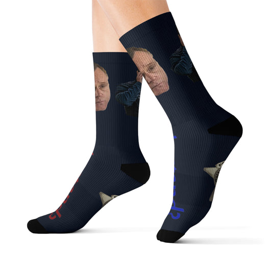 Sublimation Socks - "Y'understand?" Chicago P.D.-All Over Prints-Printify-L-Accessories, All Over Print, Socks, Sublimation-PhoneCaseBoss.com