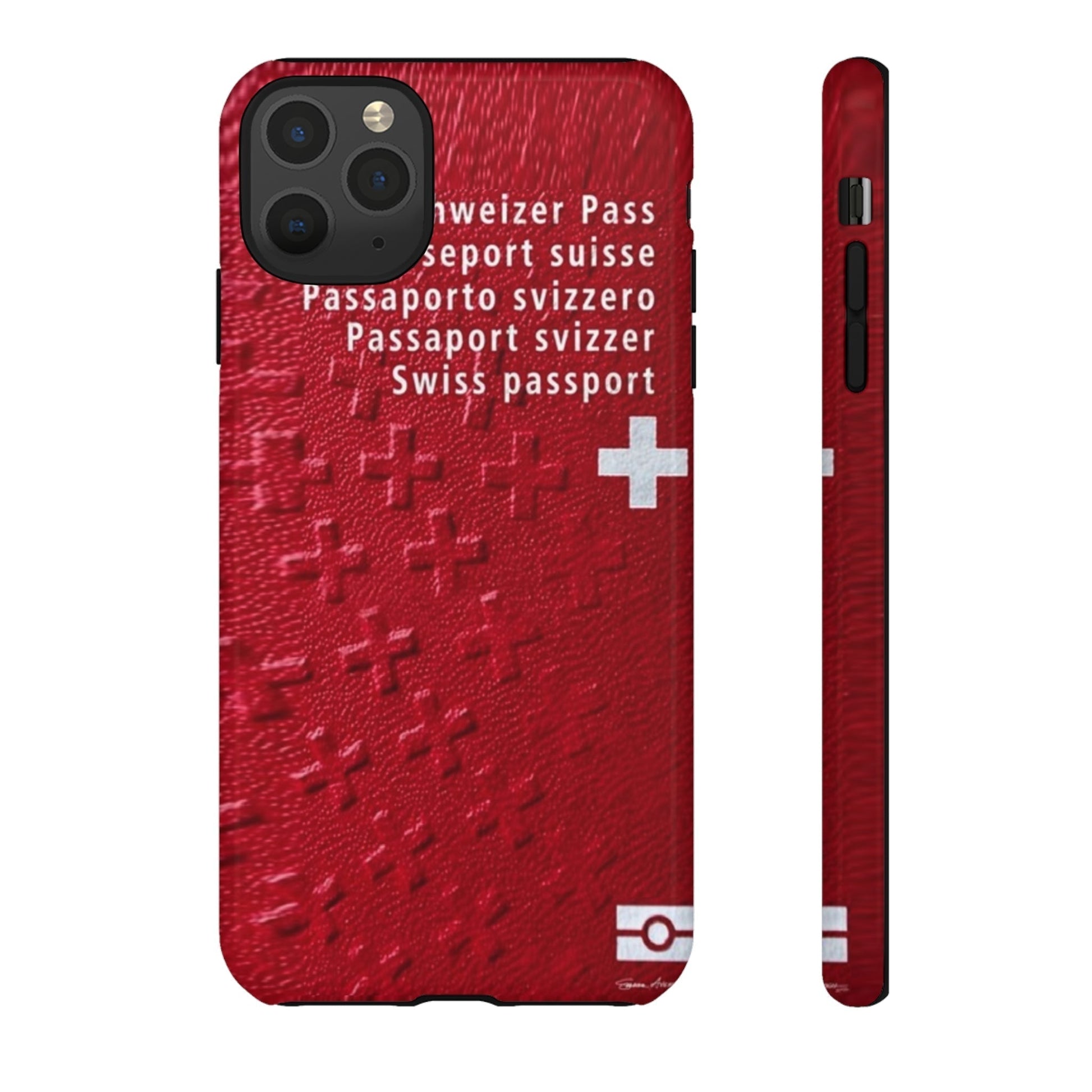 Phone Case-Swiss Passort | Tough-iPhone 11 Pro Max-Glossy-PhoneCaseBoss-Phone-Best-Phone-Cases