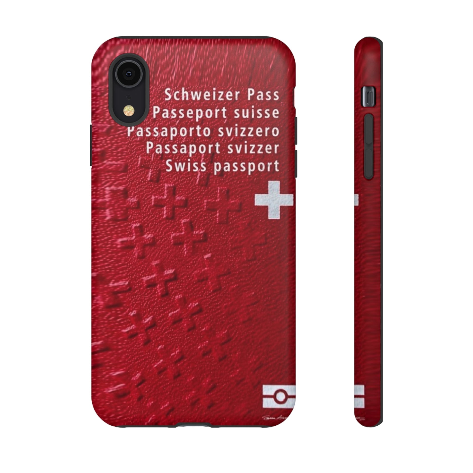 Phone Case-Swiss Passort | Tough-iPhone XR-Matte-PhoneCaseBoss-Phone-Best-Phone-Cases