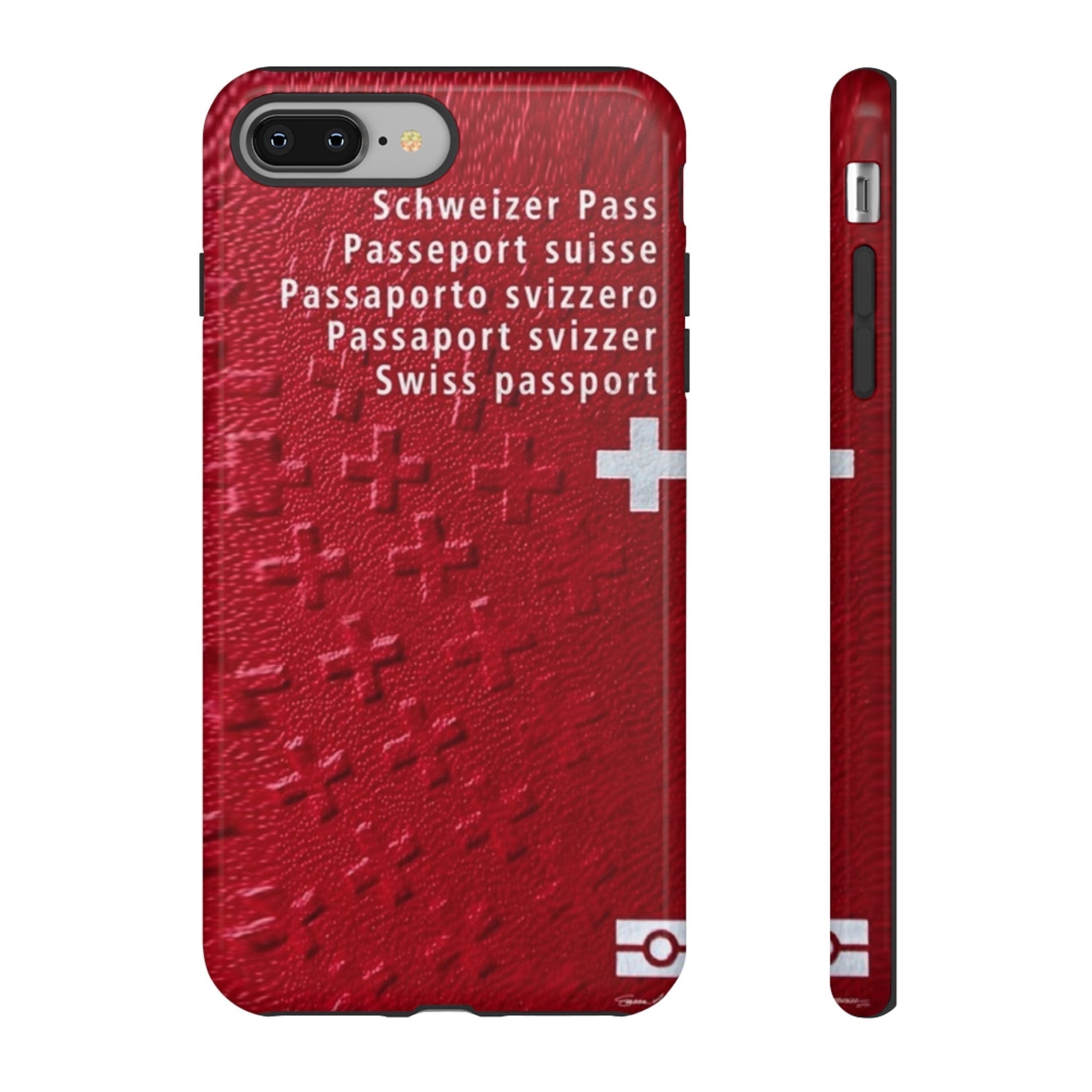 Phone Case-Swiss Passort | Tough-iPhone 8 Plus-Glossy-PhoneCaseBoss-Phone-Best-Phone-Cases