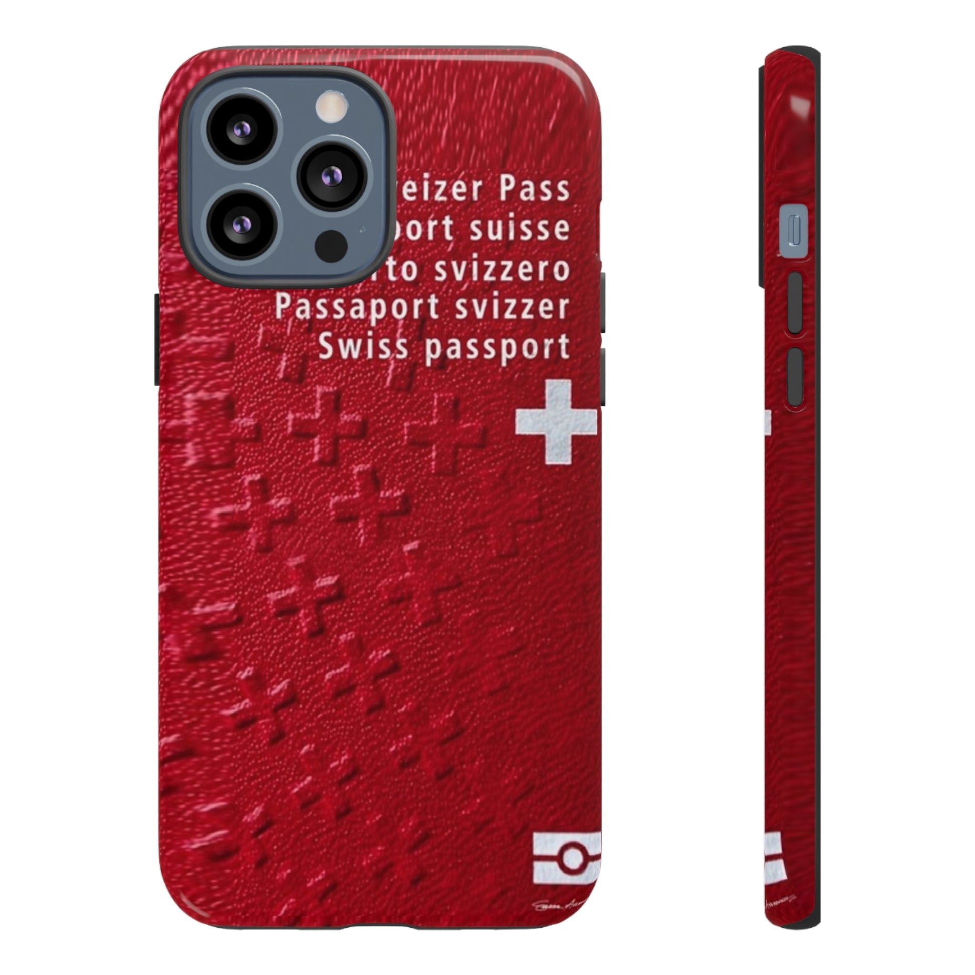 Phone Case-Swiss Passort | Tough-iPhone 13 Pro Max-Glossy-PhoneCaseBoss-Phone-Best-Phone-Cases