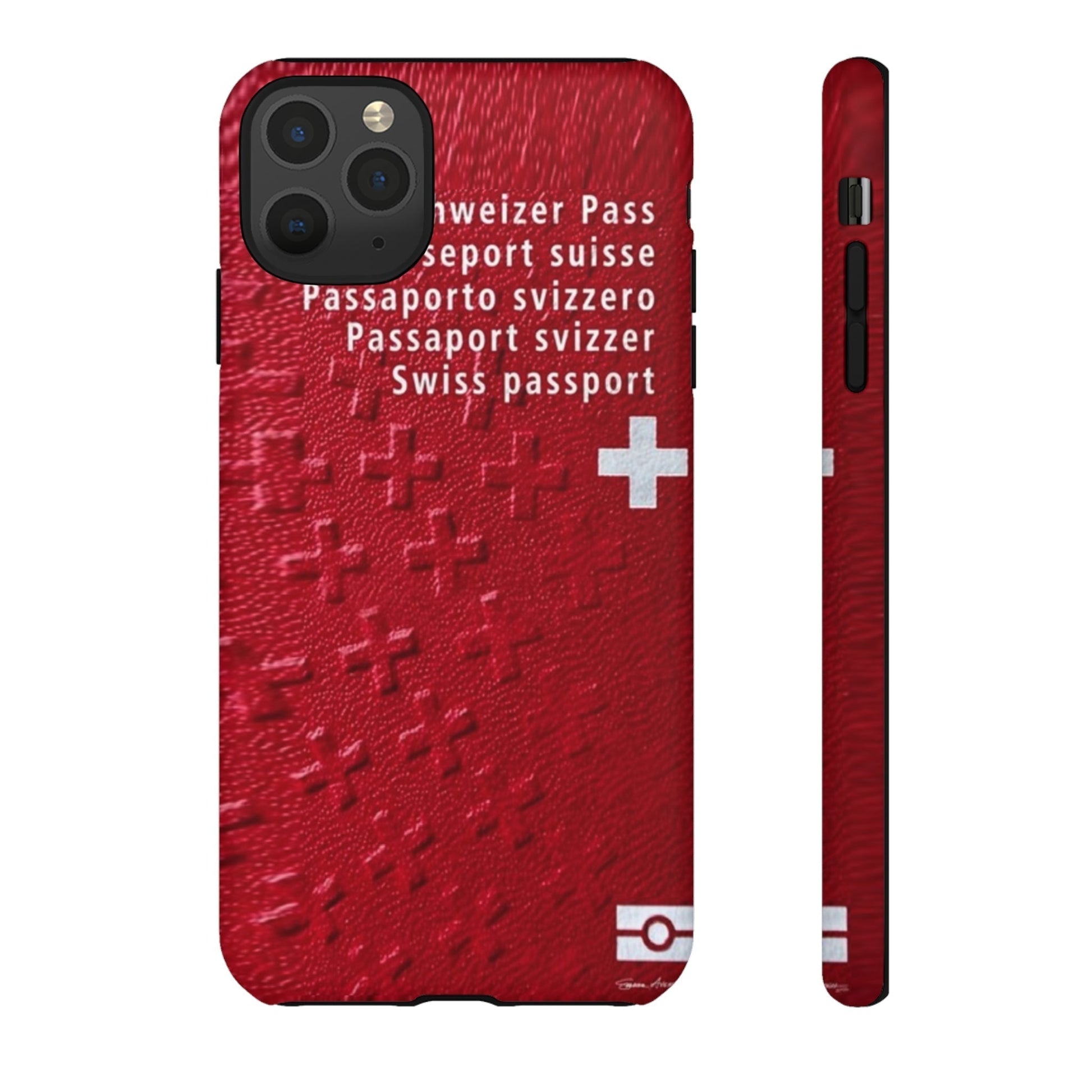 Phone Case-Swiss Passort | Tough-iPhone 11 Pro Max-Matte-PhoneCaseBoss-Phone-Best-Phone-Cases