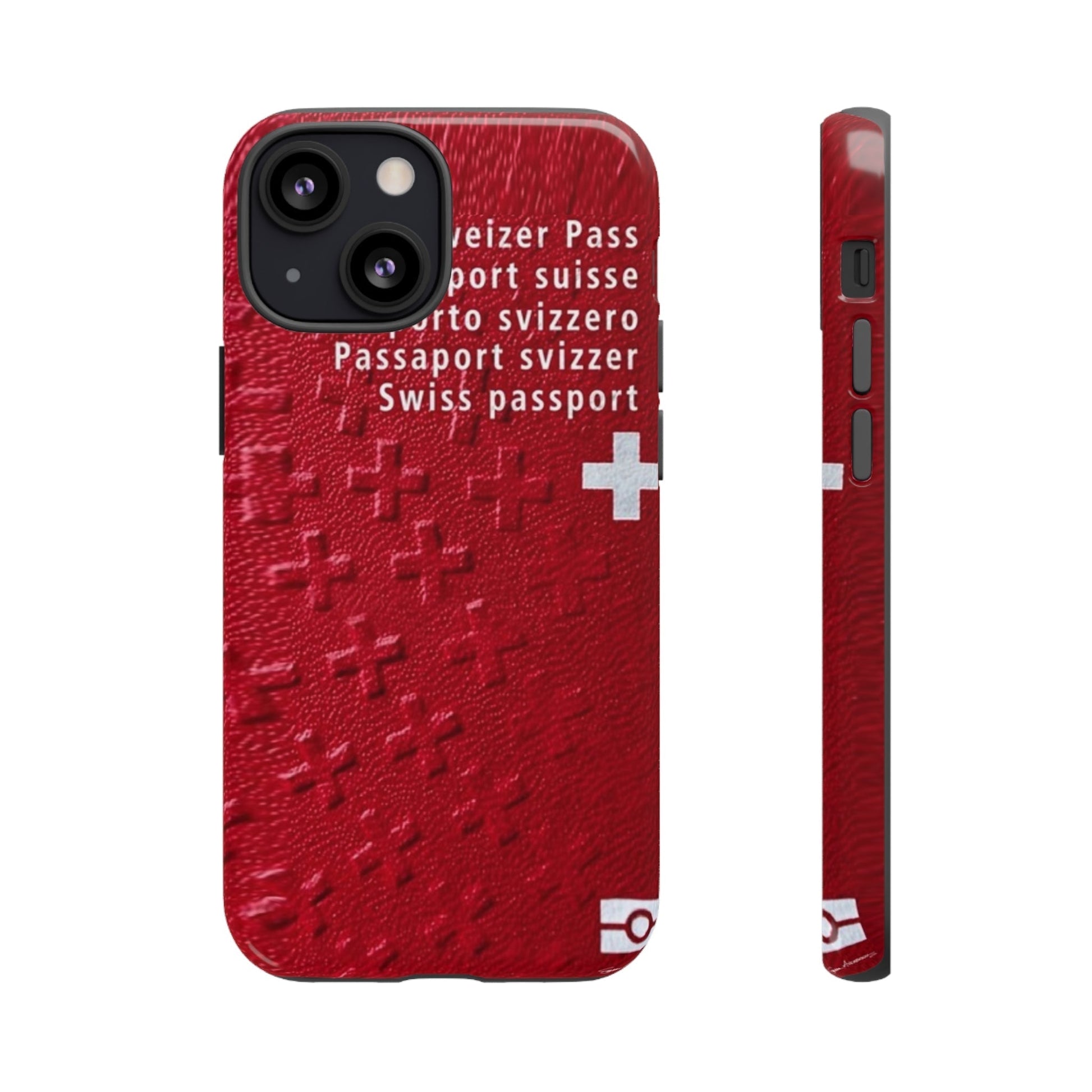 Phone Case-Swiss Passort | Tough-iPhone 13 Mini-Glossy-PhoneCaseBoss-Phone-Best-Phone-Cases