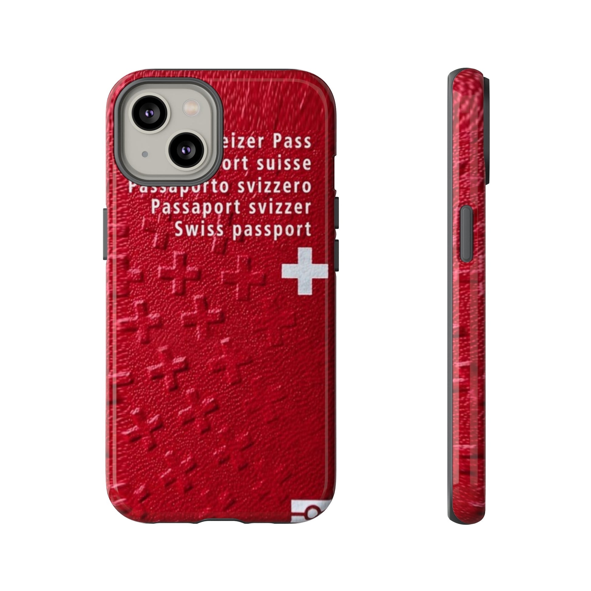 Phone Case-Swiss Passort | Tough-iPhone 14-Glossy-PhoneCaseBoss-Phone-Best-Phone-Cases