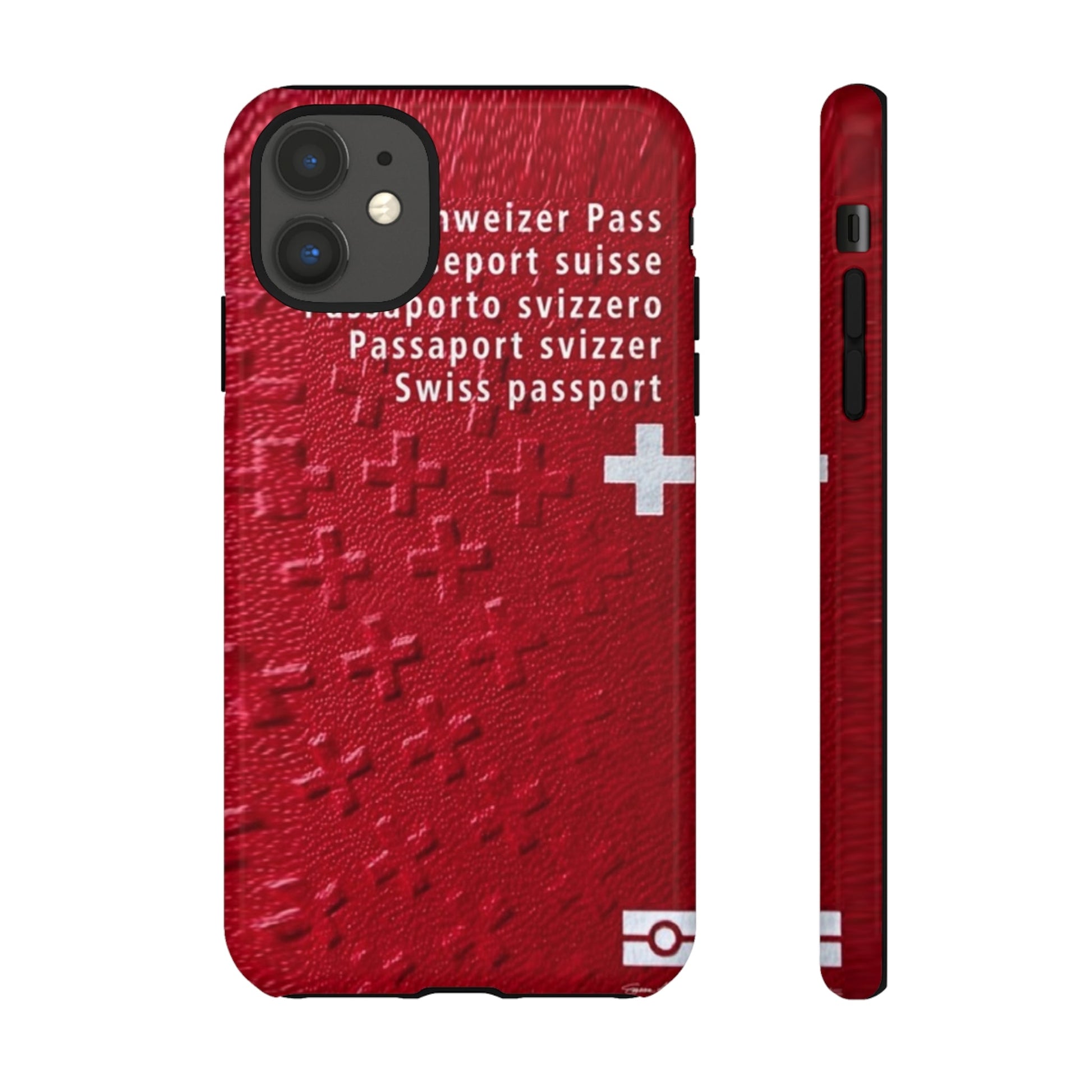 Phone Case-Swiss Passort | Tough-iPhone 11-Glossy-PhoneCaseBoss-Phone-Best-Phone-Cases