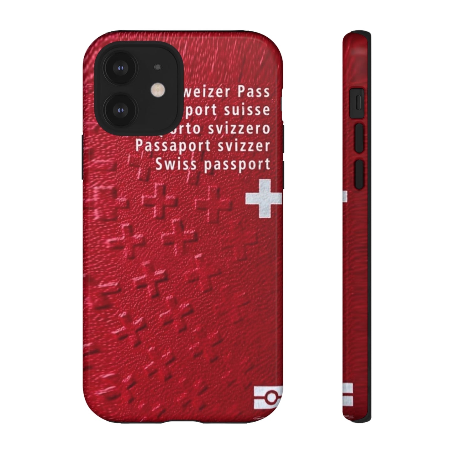 Phone Case-Swiss Passort | Tough-iPhone 12-Glossy-PhoneCaseBoss-Phone-Best-Phone-Cases