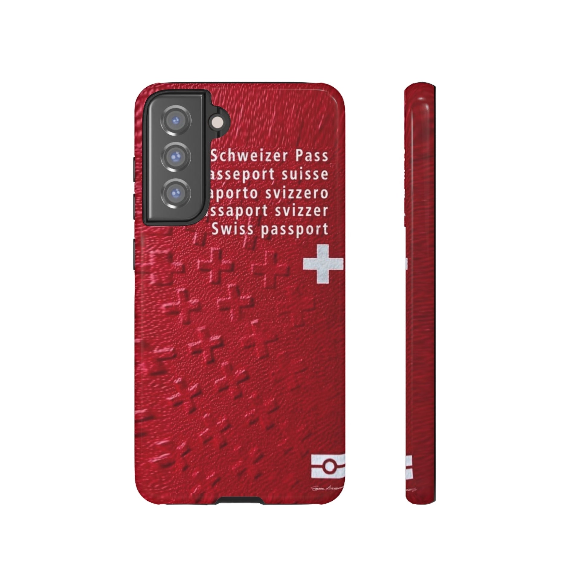 Phone Case-Swiss Passort | Tough-Samsung Galaxy S21 FE-Glossy-PhoneCaseBoss-Phone-Best-Phone-Cases