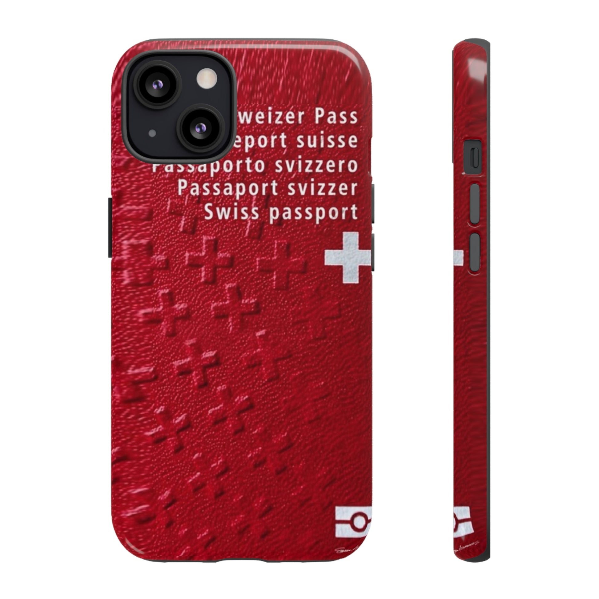 Phone Case-Swiss Passort | Tough-iPhone 13-Glossy-PhoneCaseBoss-Phone-Best-Phone-Cases