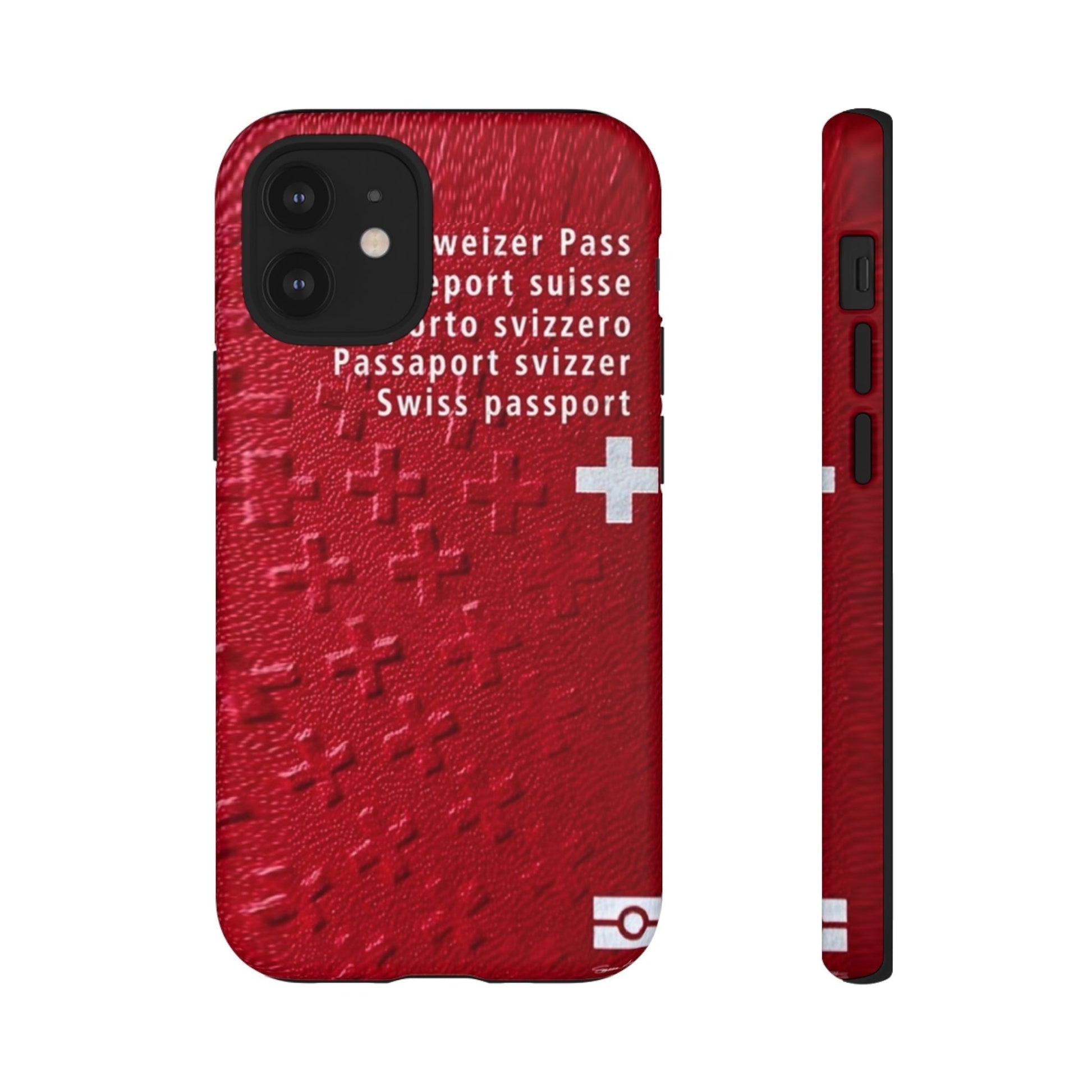 Phone Case-Swiss Passort | Tough-iPhone 12 Mini-Matte-PhoneCaseBoss-Phone-Best-Phone-Cases
