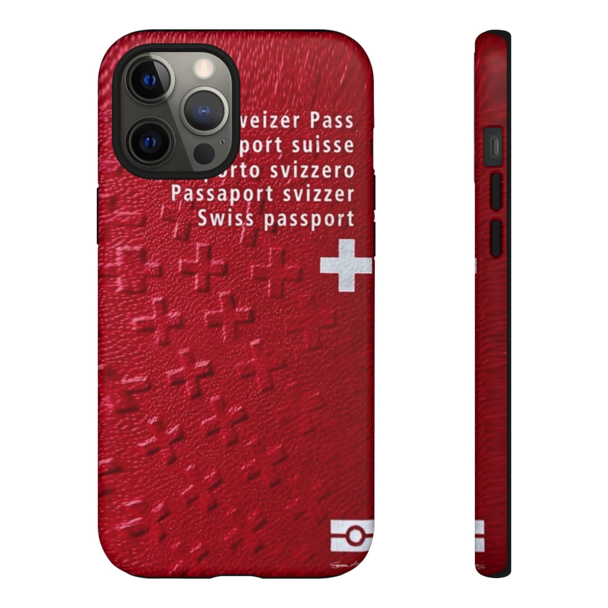Phone Case-Swiss Passort | Tough-iPhone 12 Pro Max-Matte-PhoneCaseBoss-Phone-Best-Phone-Cases