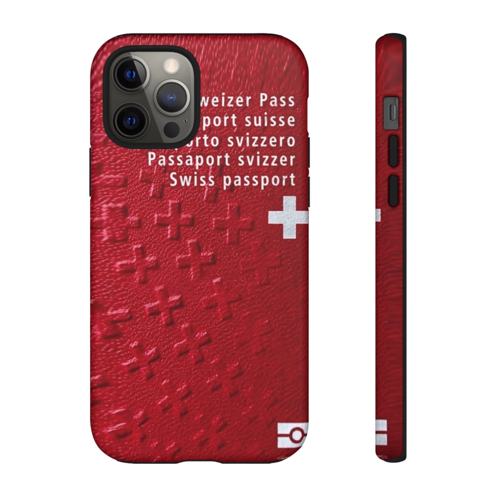 Phone Case-Swiss Passort | Tough-iPhone 12 Pro-Matte-PhoneCaseBoss-Phone-Best-Phone-Cases