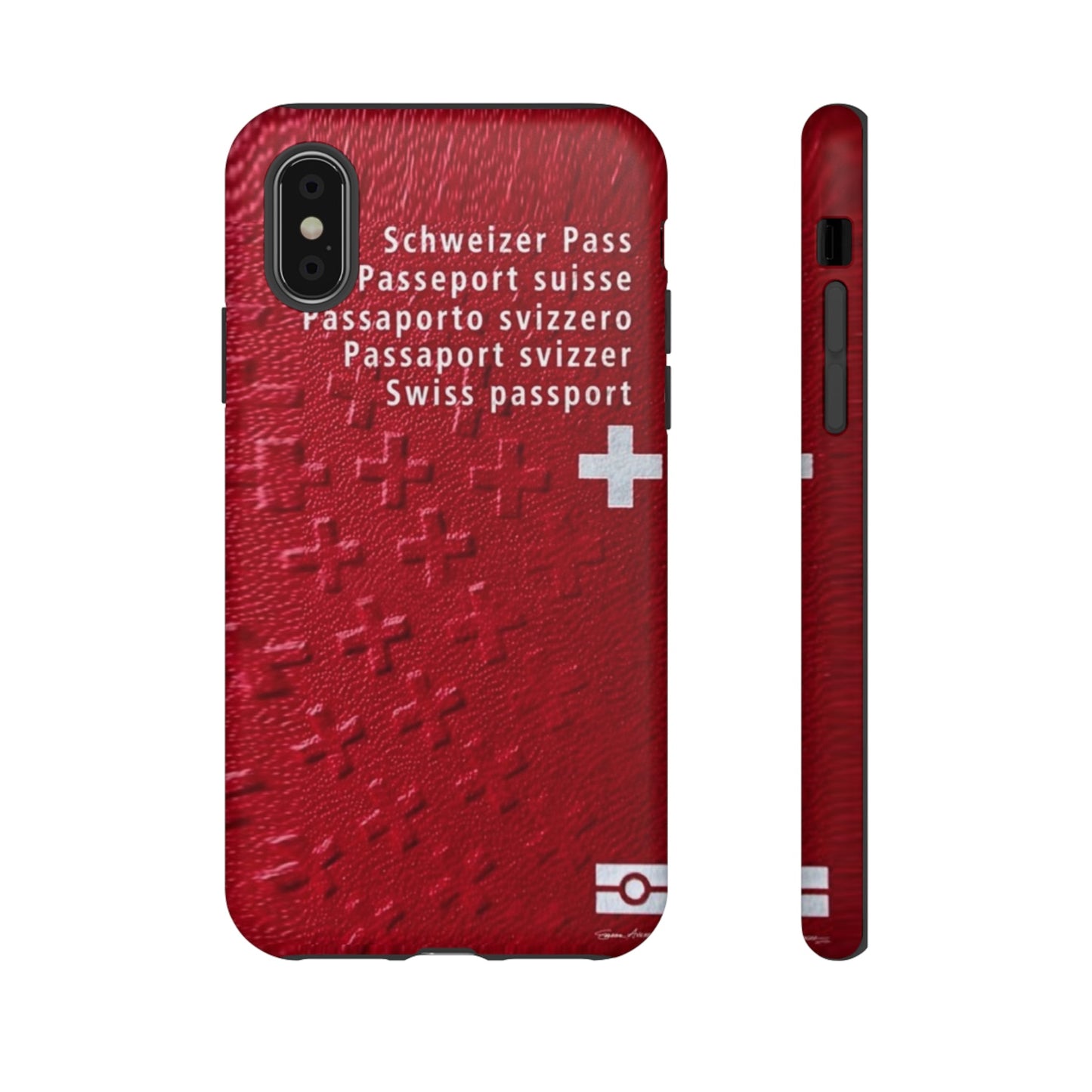 Phone Case-Swiss Passort | Tough-iPhone XS-Matte-PhoneCaseBoss-Phone-Best-Phone-Cases