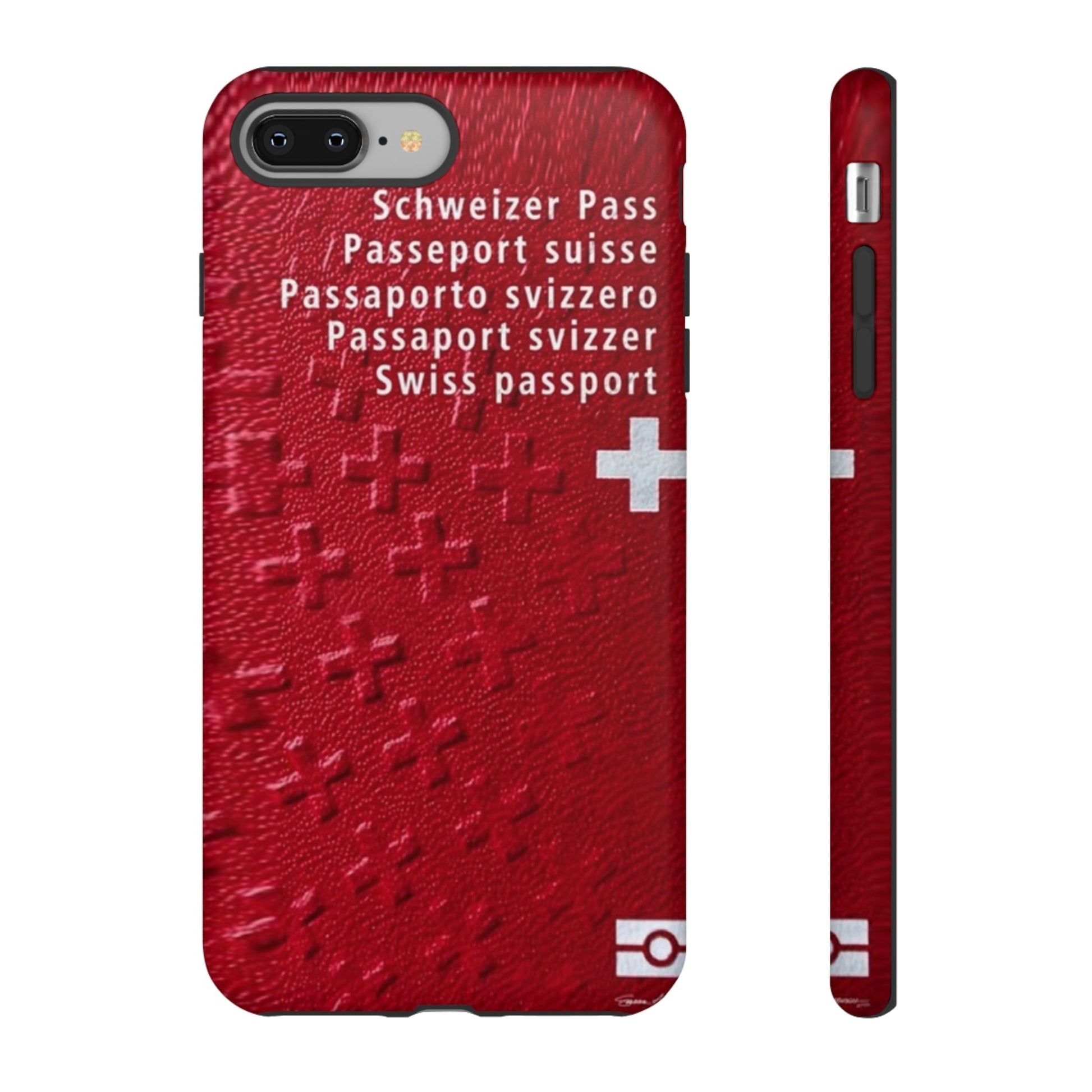 Phone Case-Swiss Passort | Tough-iPhone 8 Plus-Matte-PhoneCaseBoss-Phone-Best-Phone-Cases