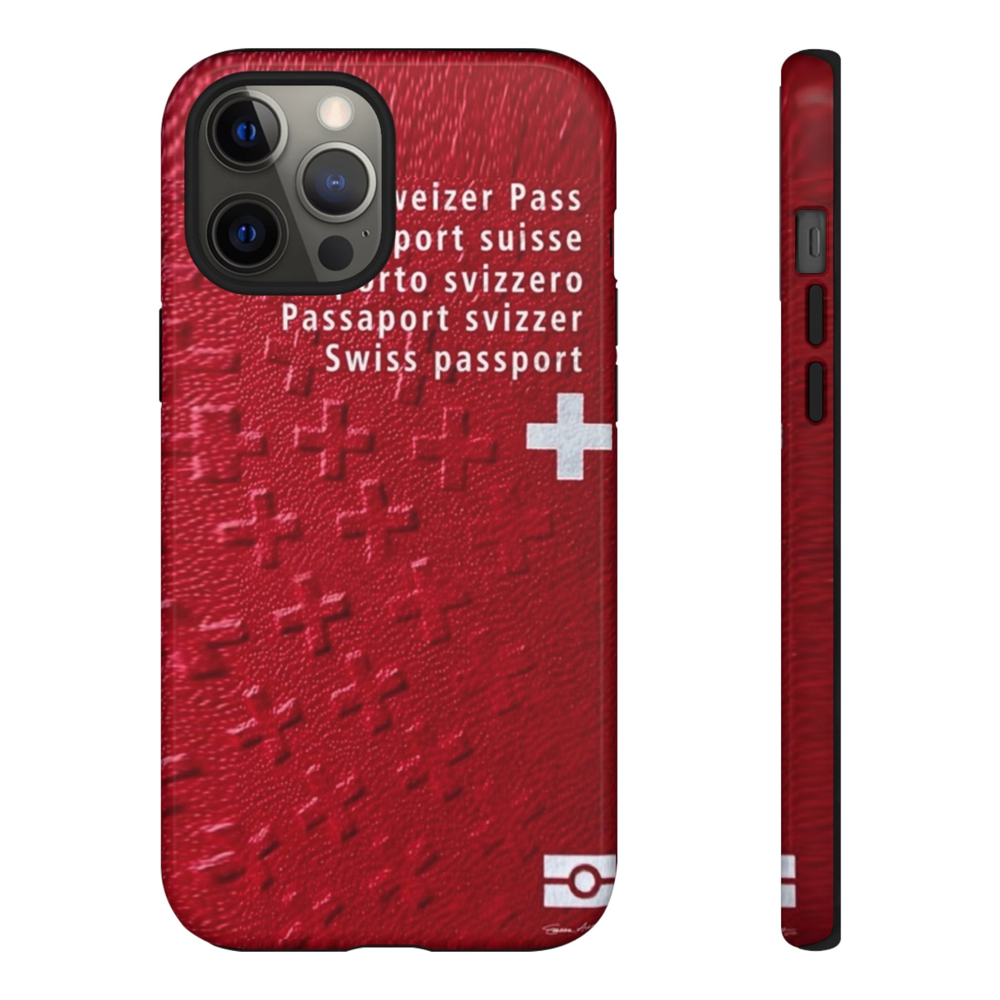 Phone Case-Swiss Passort | Tough-iPhone 12 Pro Max-Glossy-PhoneCaseBoss-Phone-Best-Phone-Cases